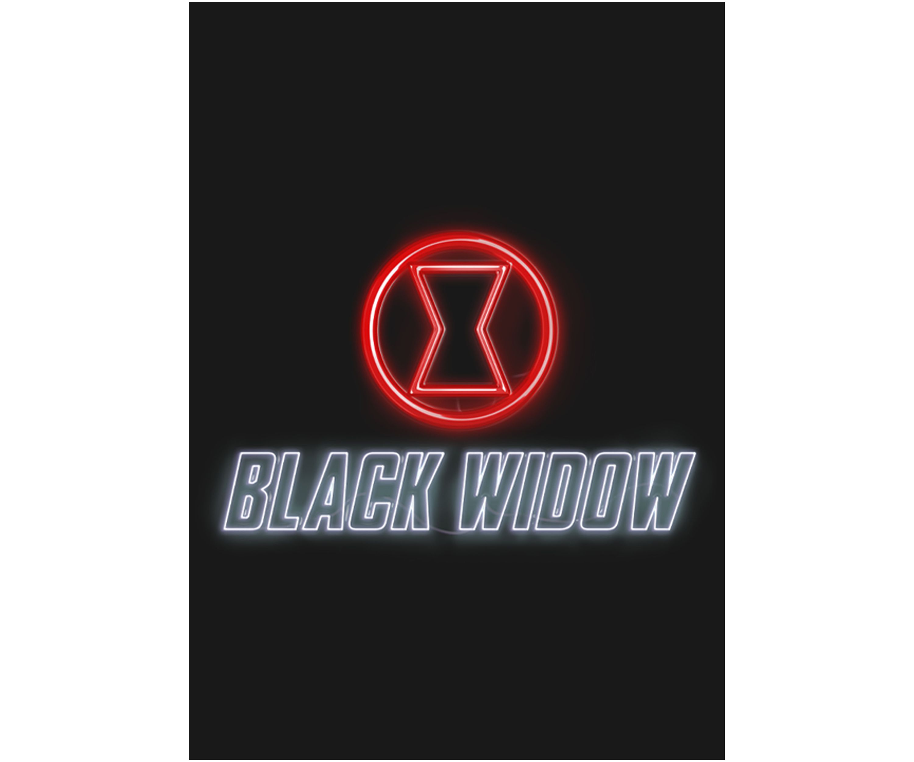 Girls 46x Marvel BLACK WIDOW NEON Graphic Top