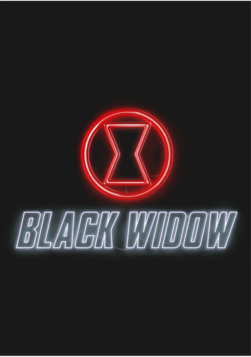 Girls 46x Marvel BLACK WIDOW NEON Graphic Top