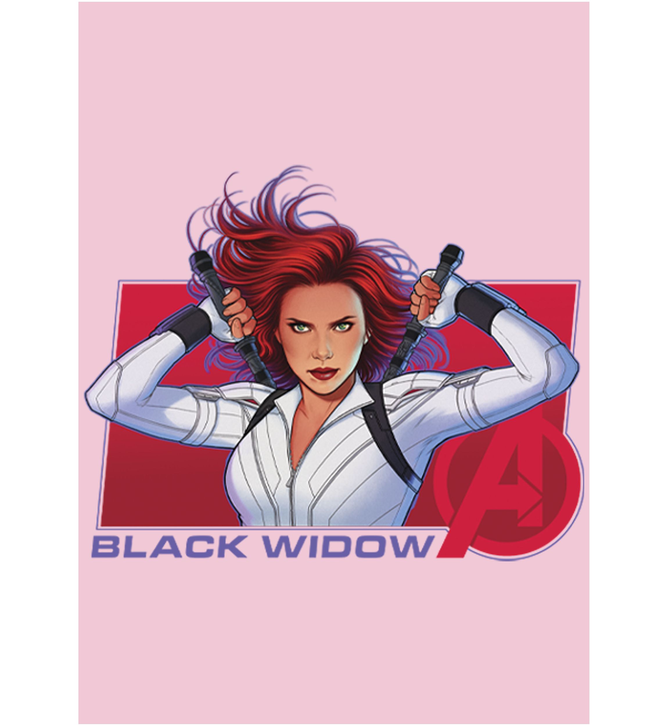 Girls 46x Marvel Ready Widow Graphic Top