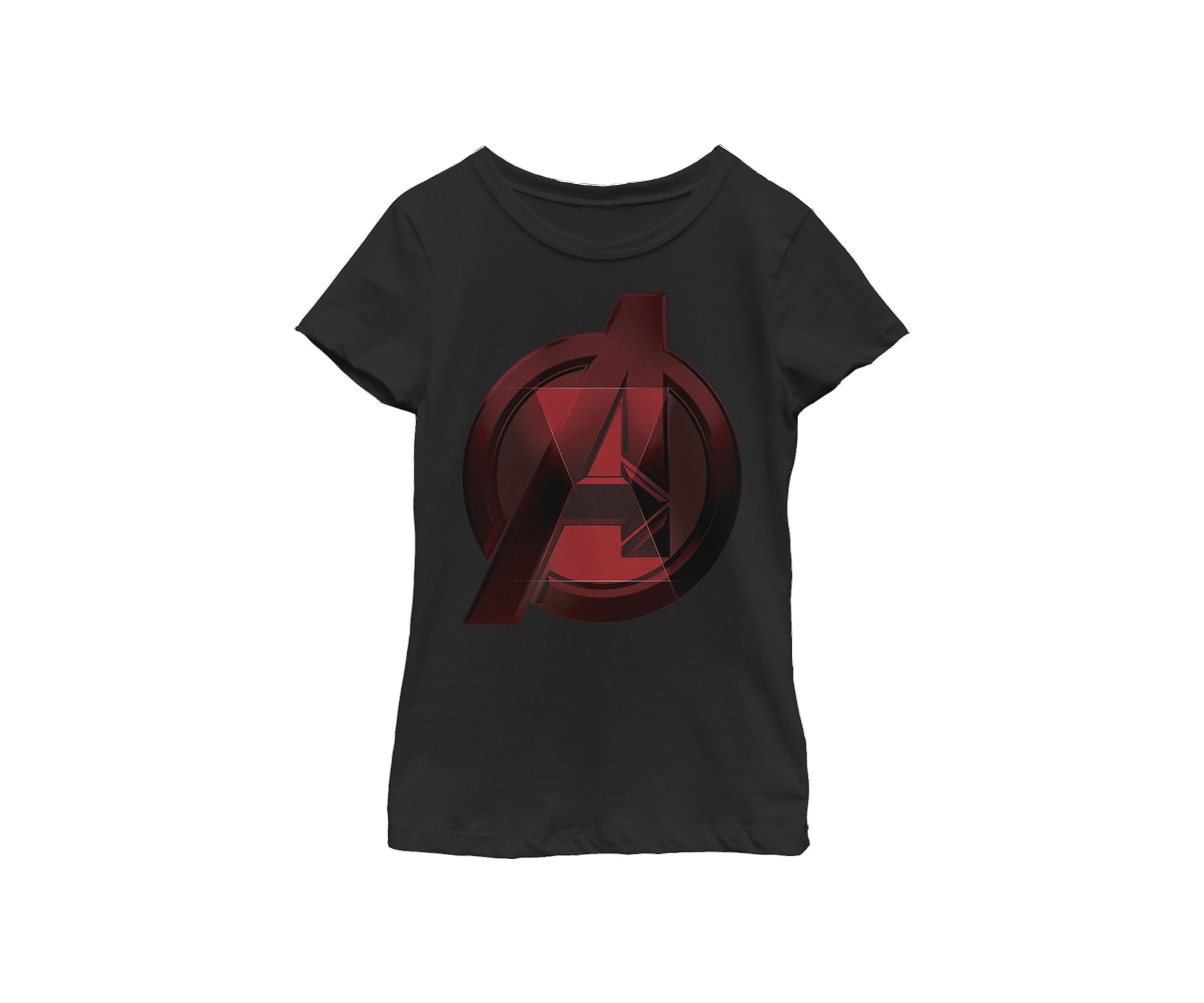 Girls 46x Marvel Widow Avenger Logo Graphic Top