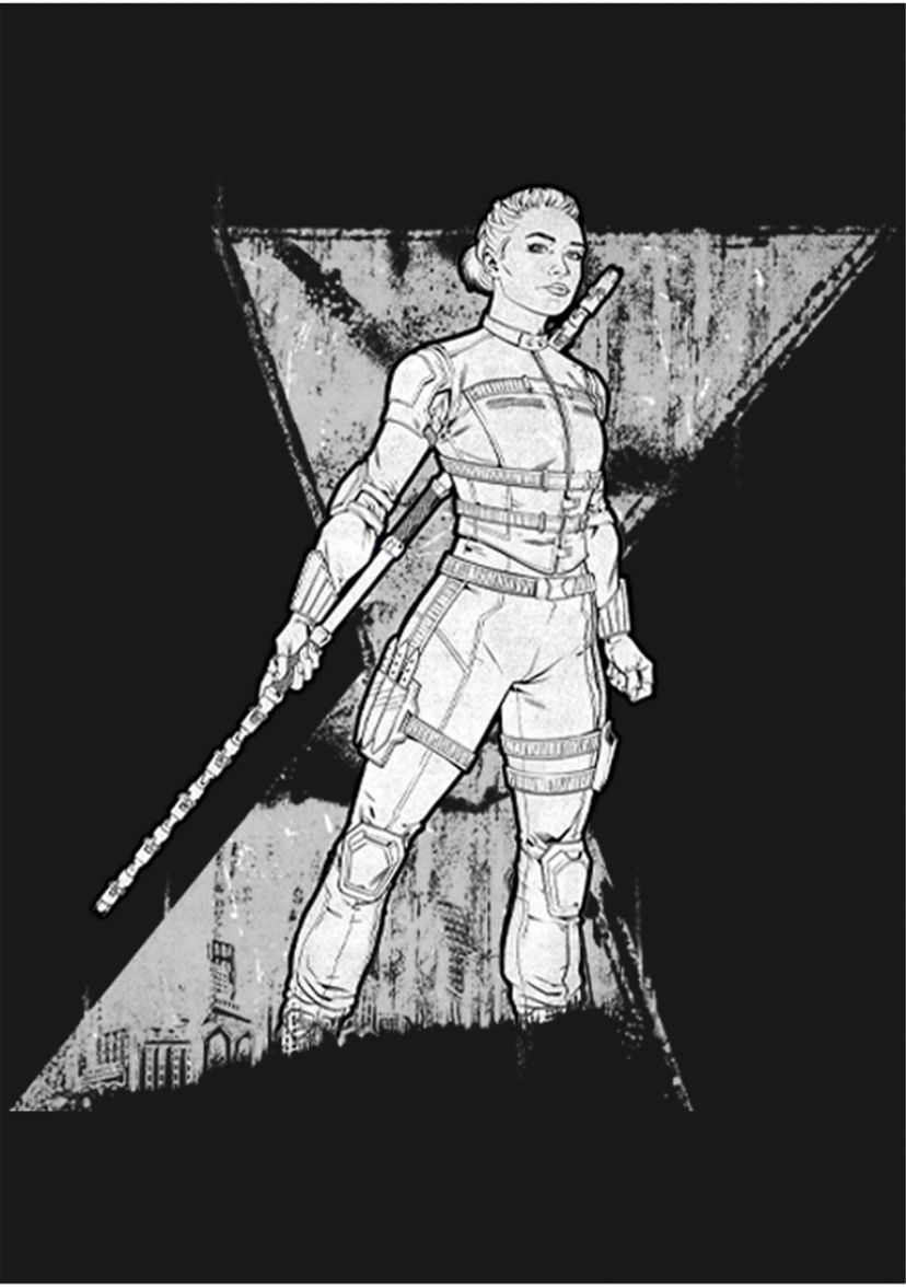 Girls 46x Marvel Spy Yelena Graphic Top