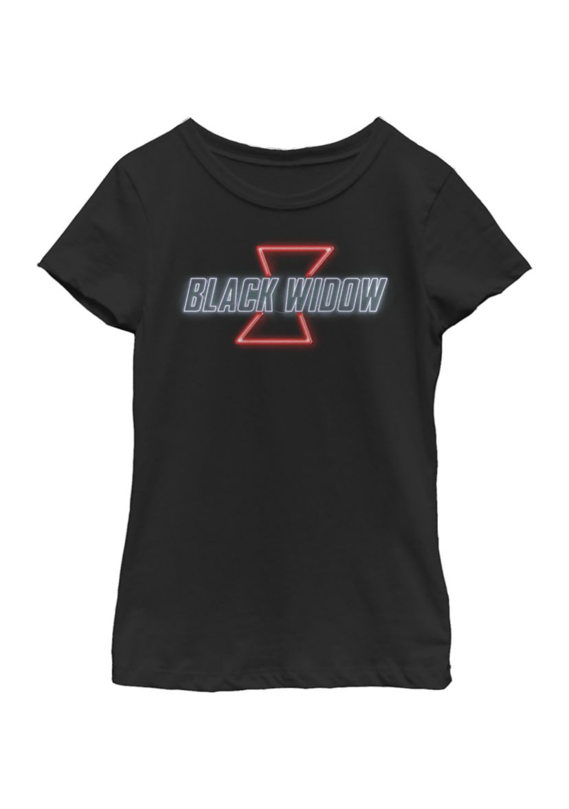 Girls 46x Marvel BLACK WIDOW NEON V2 Graphic Top