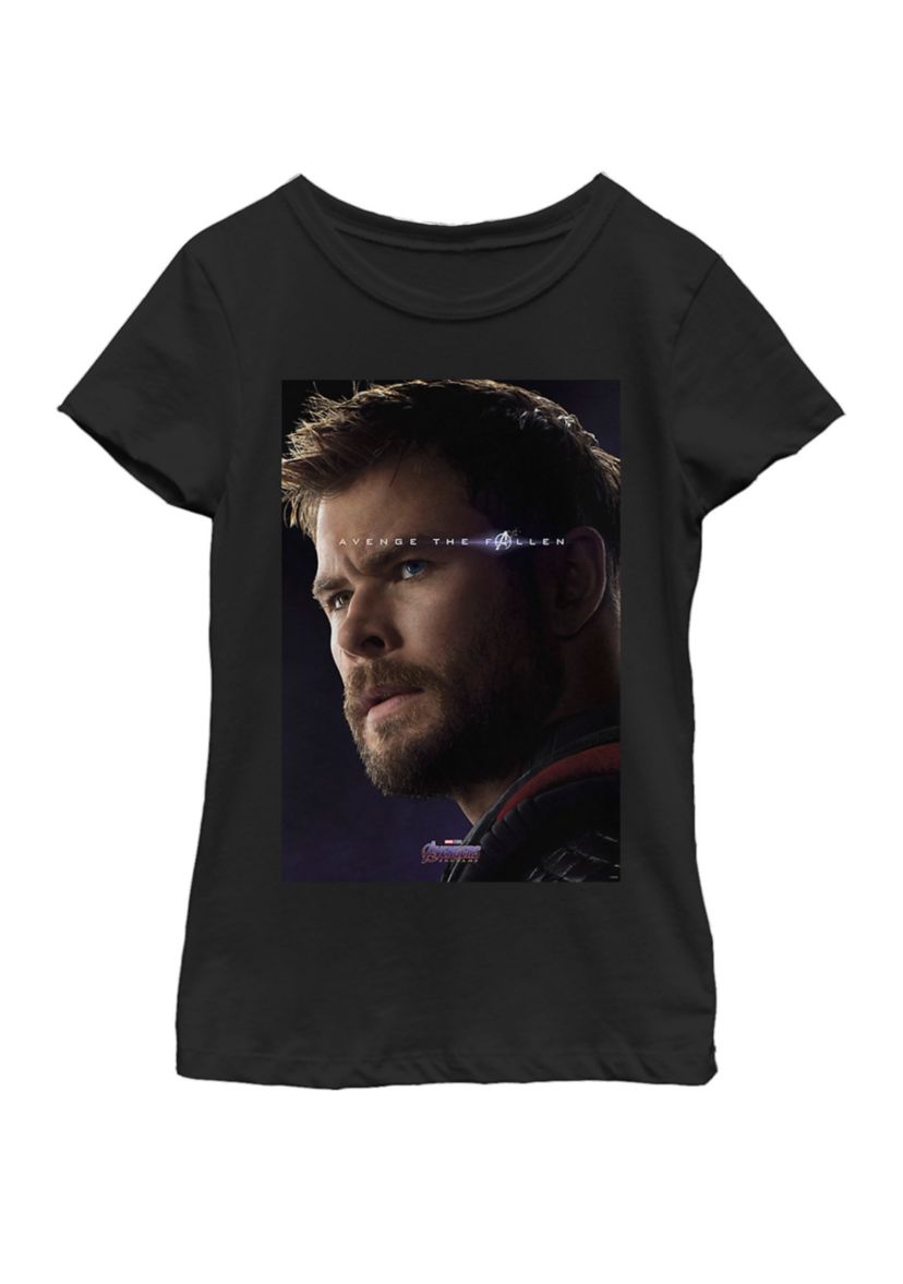 Girls 7-16 Avengers Endgame Thor What Ever It Takes Poster Short Sleeve T-Shirt
