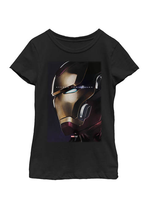 Girls Avengers Endgame Iron Man Avenge The Fallen Short Sleeve Graphic T-Shirt