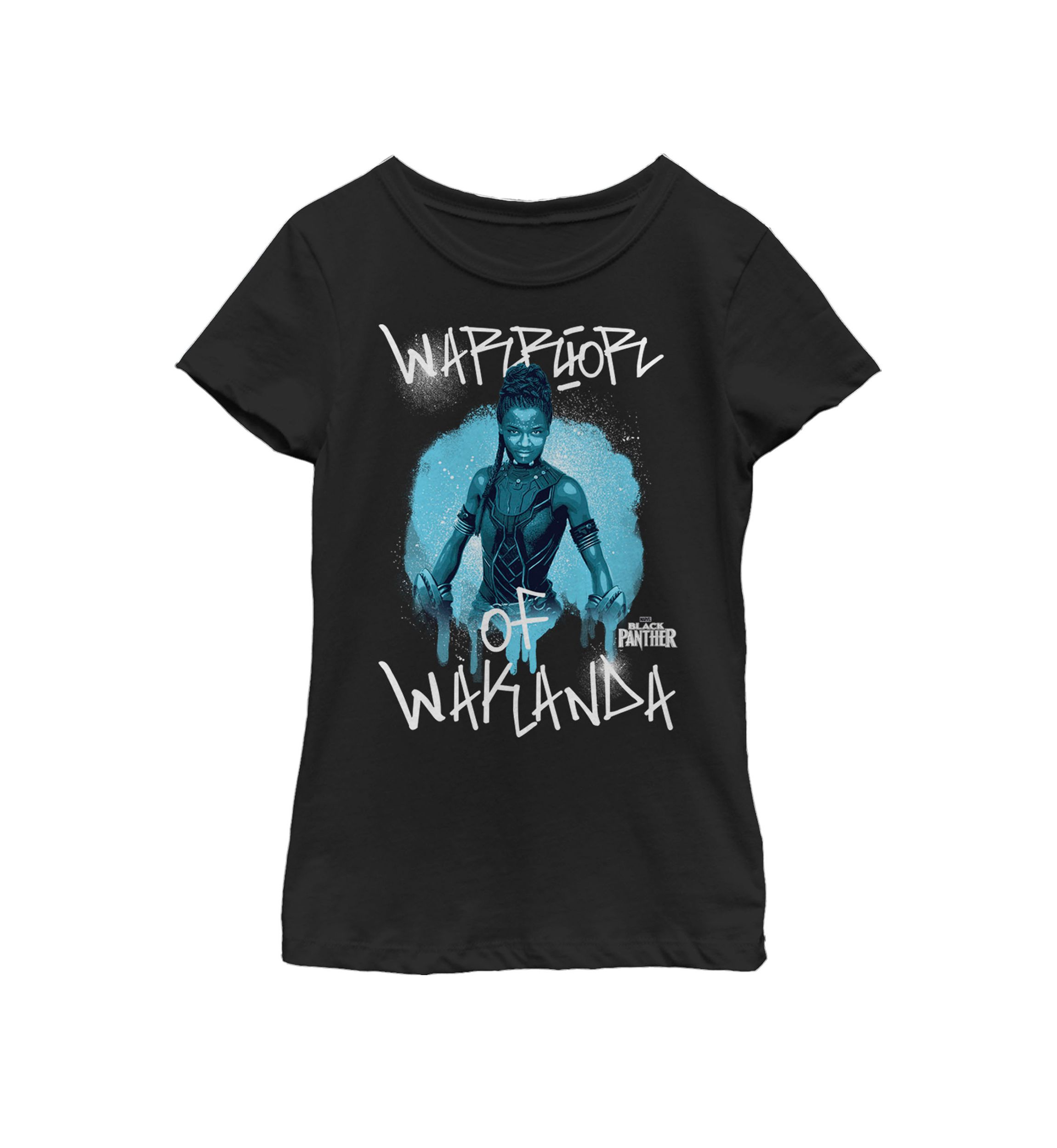 Girls 7-16 Black Panther Avengers Shuri Painted Short Sleeve T-Shirt