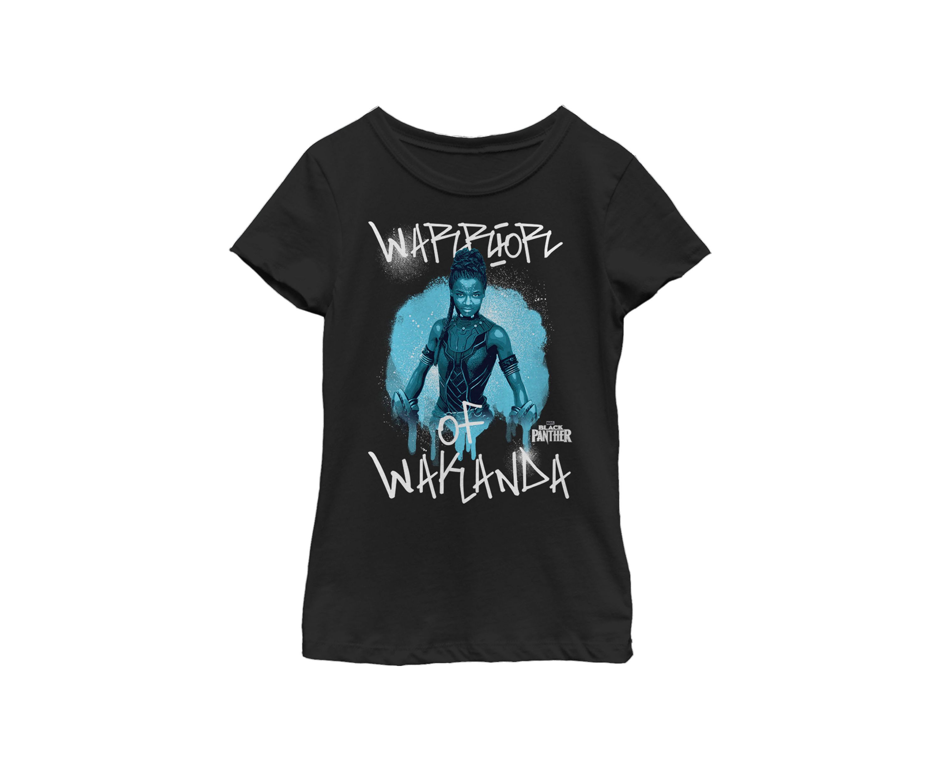 Girls 7-16 Black Panther Avengers Shuri Painted Short Sleeve T-Shirt