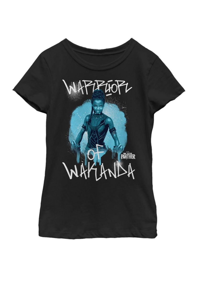 Girls 7-16 Black Panther Avengers Shuri Painted Short Sleeve T-Shirt