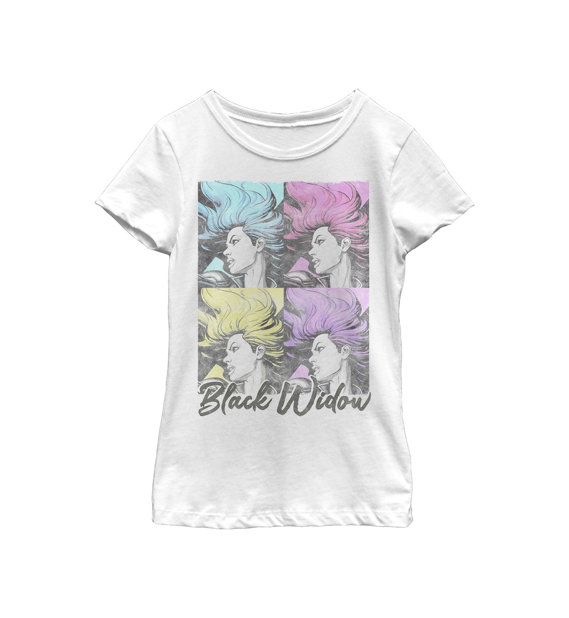 Girls 46x Marvel Black Widow Pop Graphic Top