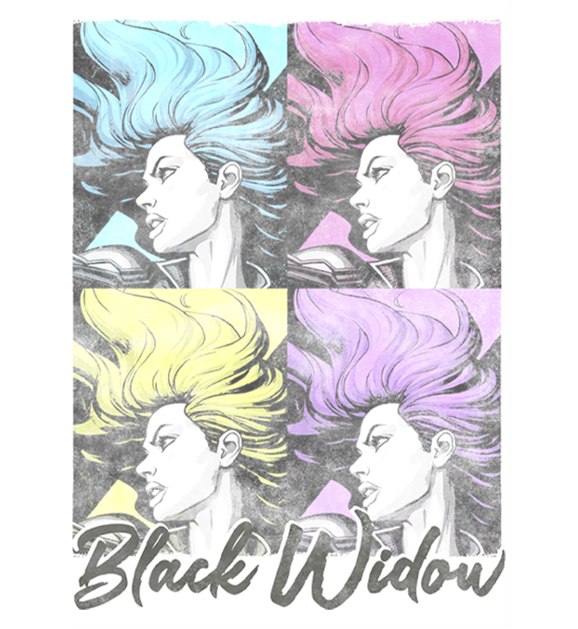 Girls 46x Marvel Black Widow Pop Graphic Top