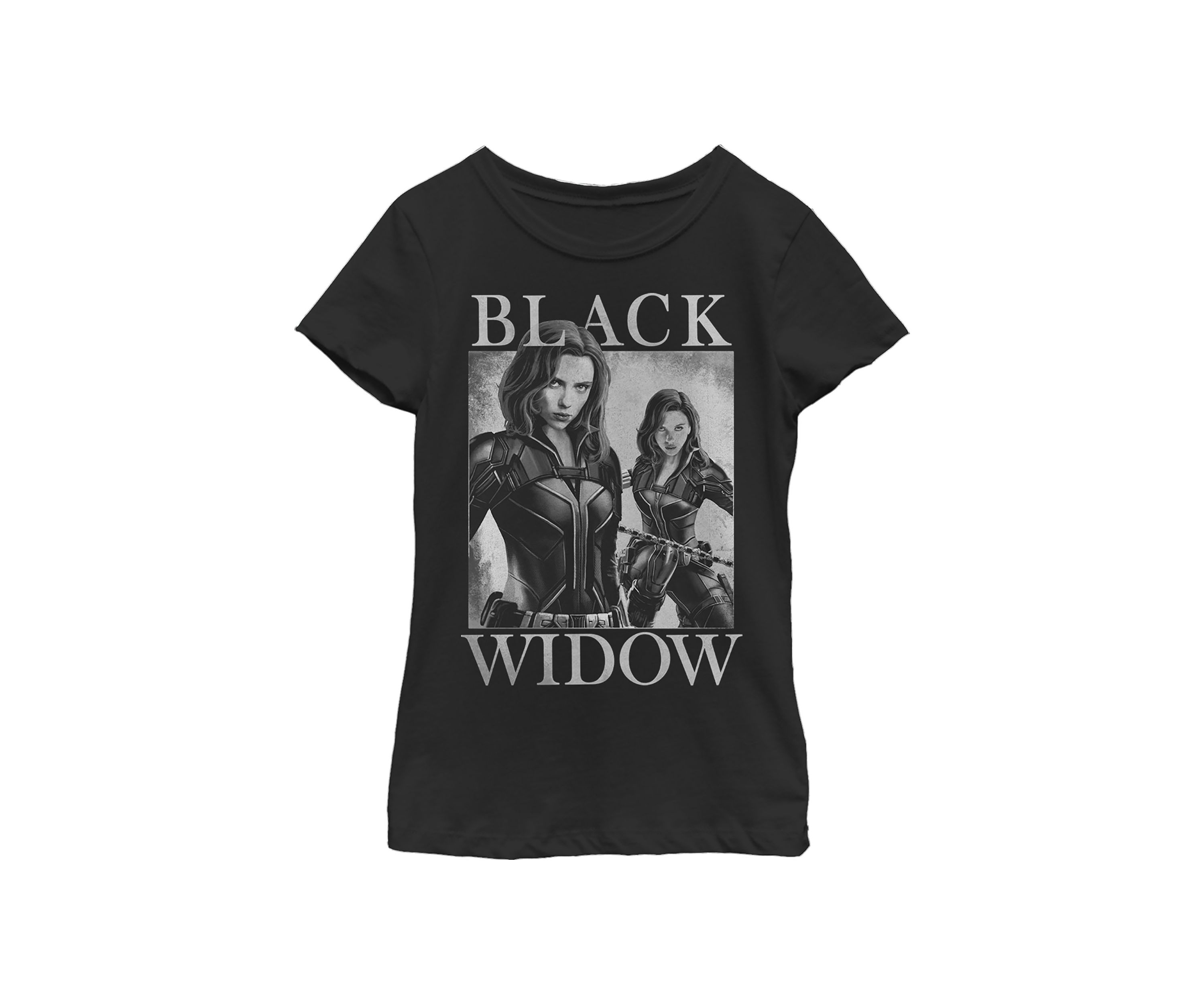 Girls 46x Marvel Two Widows Mirror Graphic Top