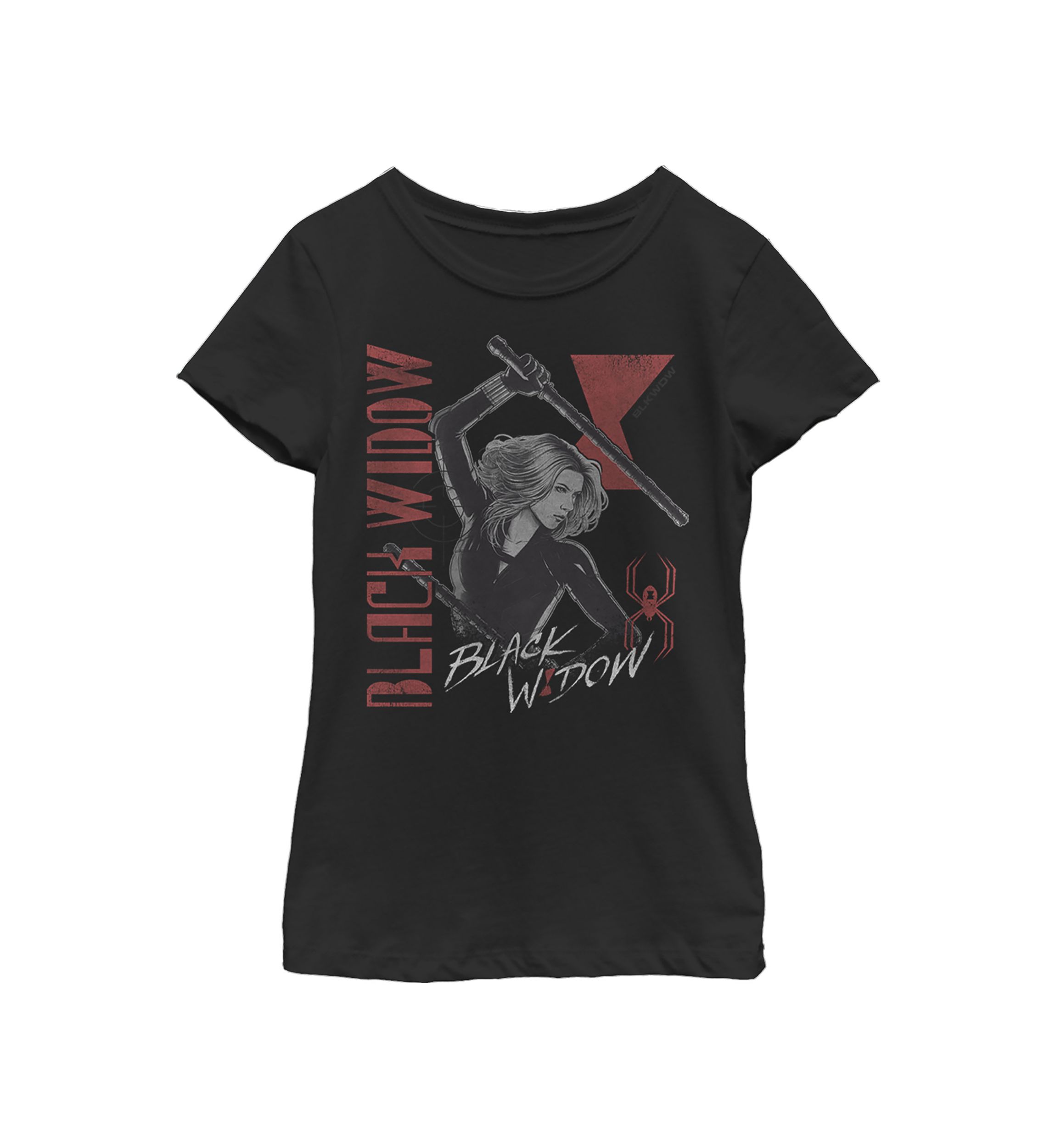 Girls 46x Marvel Black Widow Retro Graphic Top