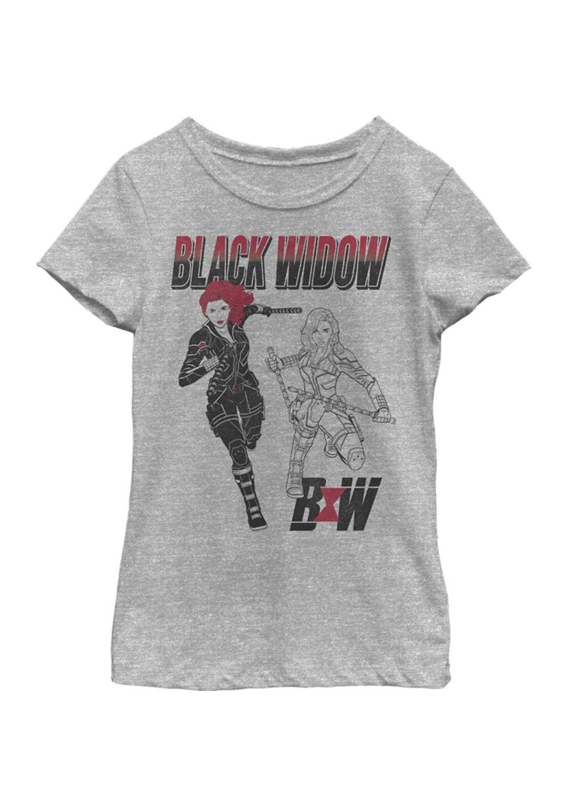 Girls 46x Marvel BLACK WIDOW Graphic Top