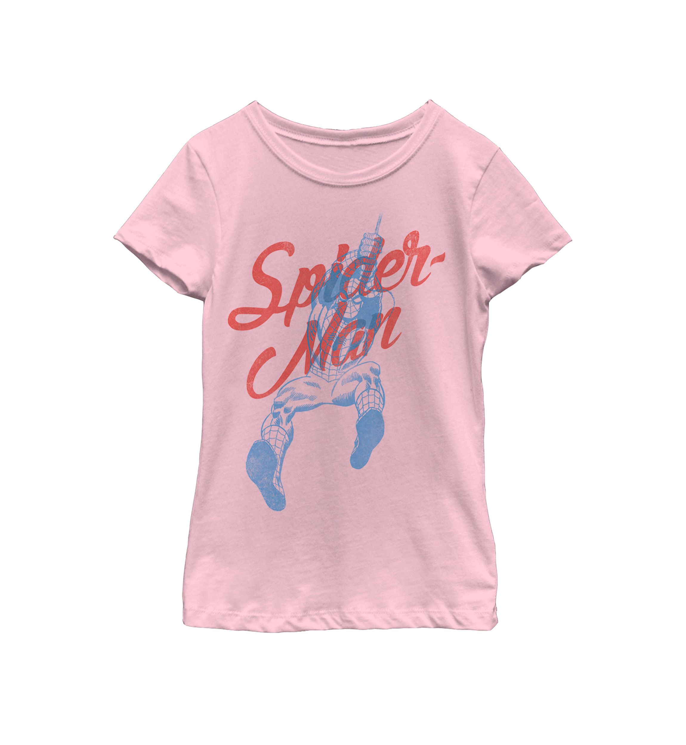 Girls Spider-Man Cursive Short Sleeve Graphic T-Shirt