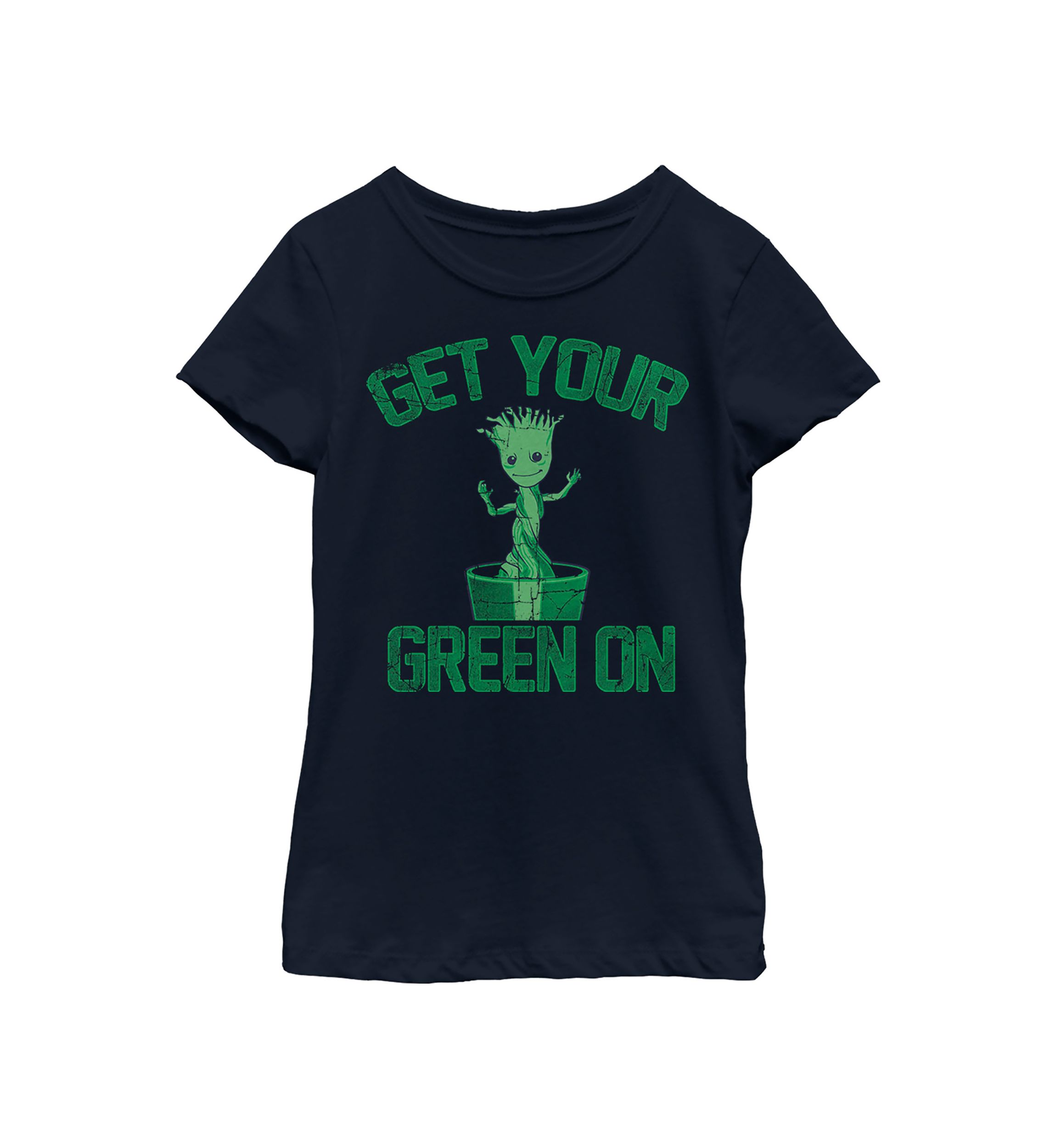 Girls 46x Marvel Groot Green Graphic Top