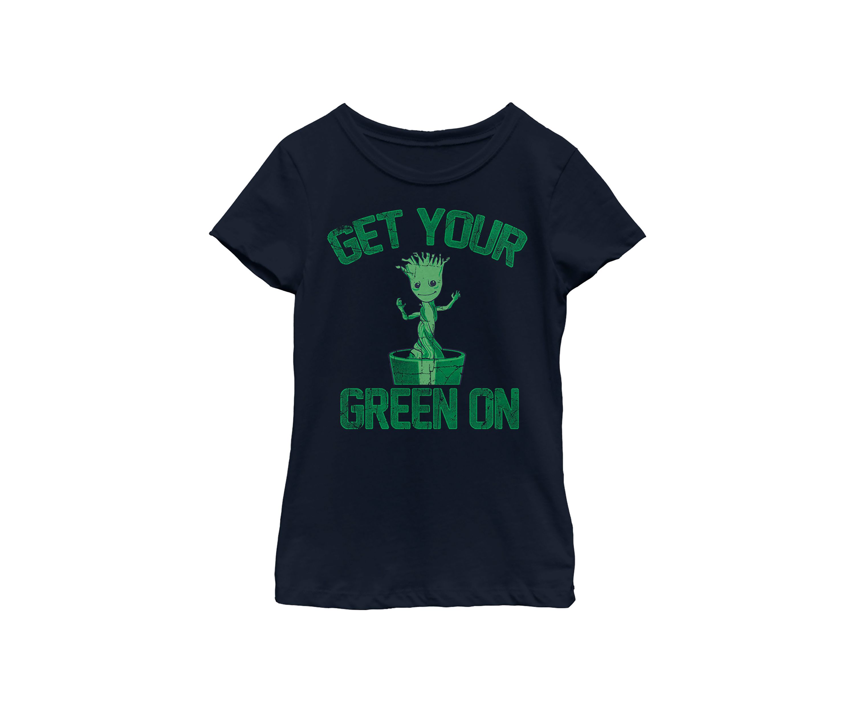 Girls 46x Marvel Groot Green Graphic Top