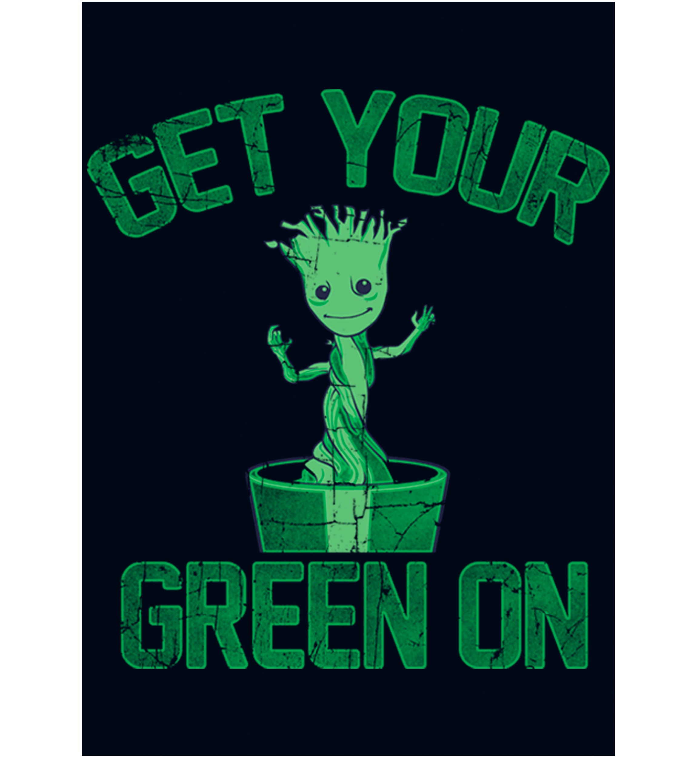 Girls 46x Marvel Groot Green Graphic Top