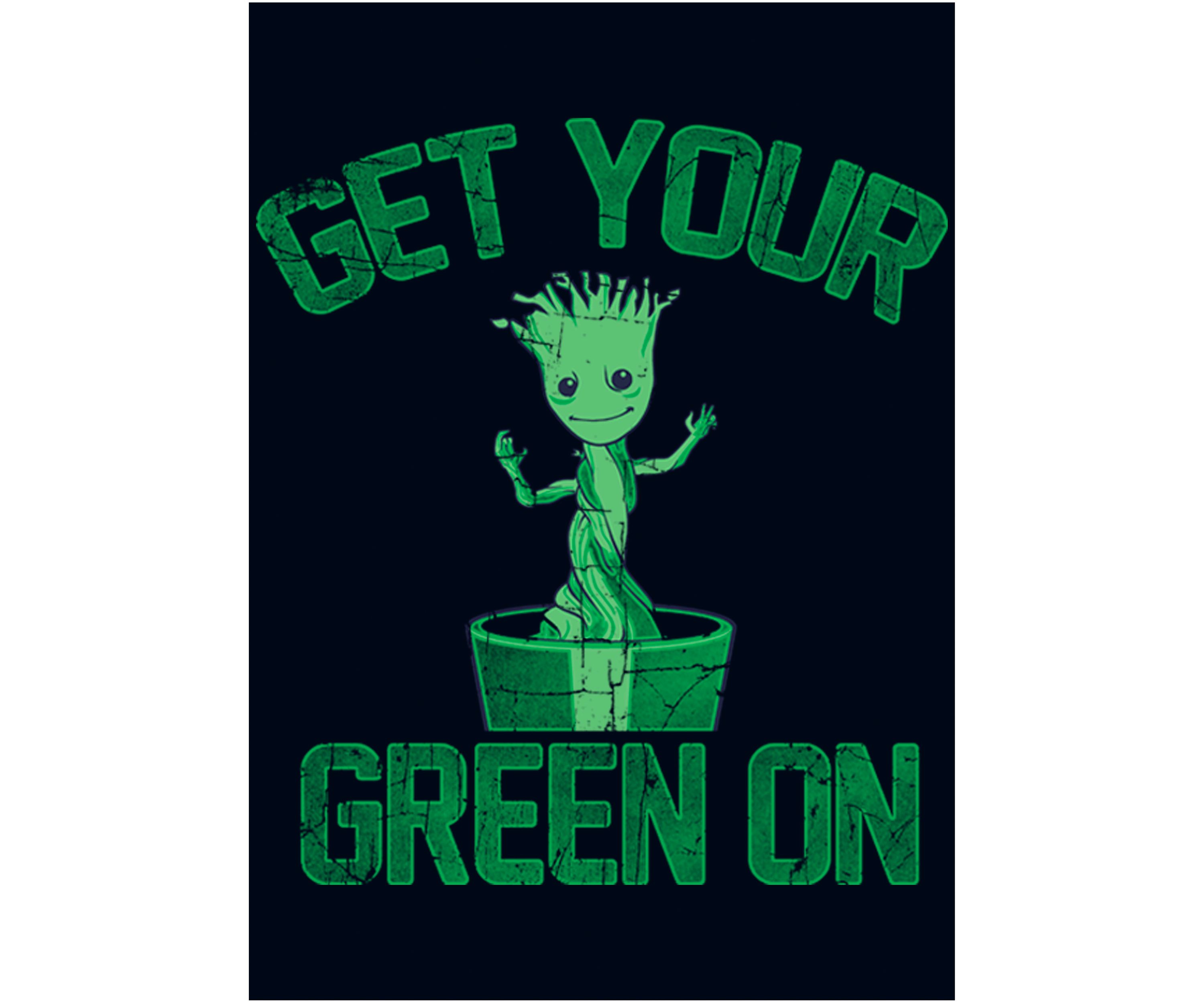 Girls 46x Marvel Groot Green Graphic Top