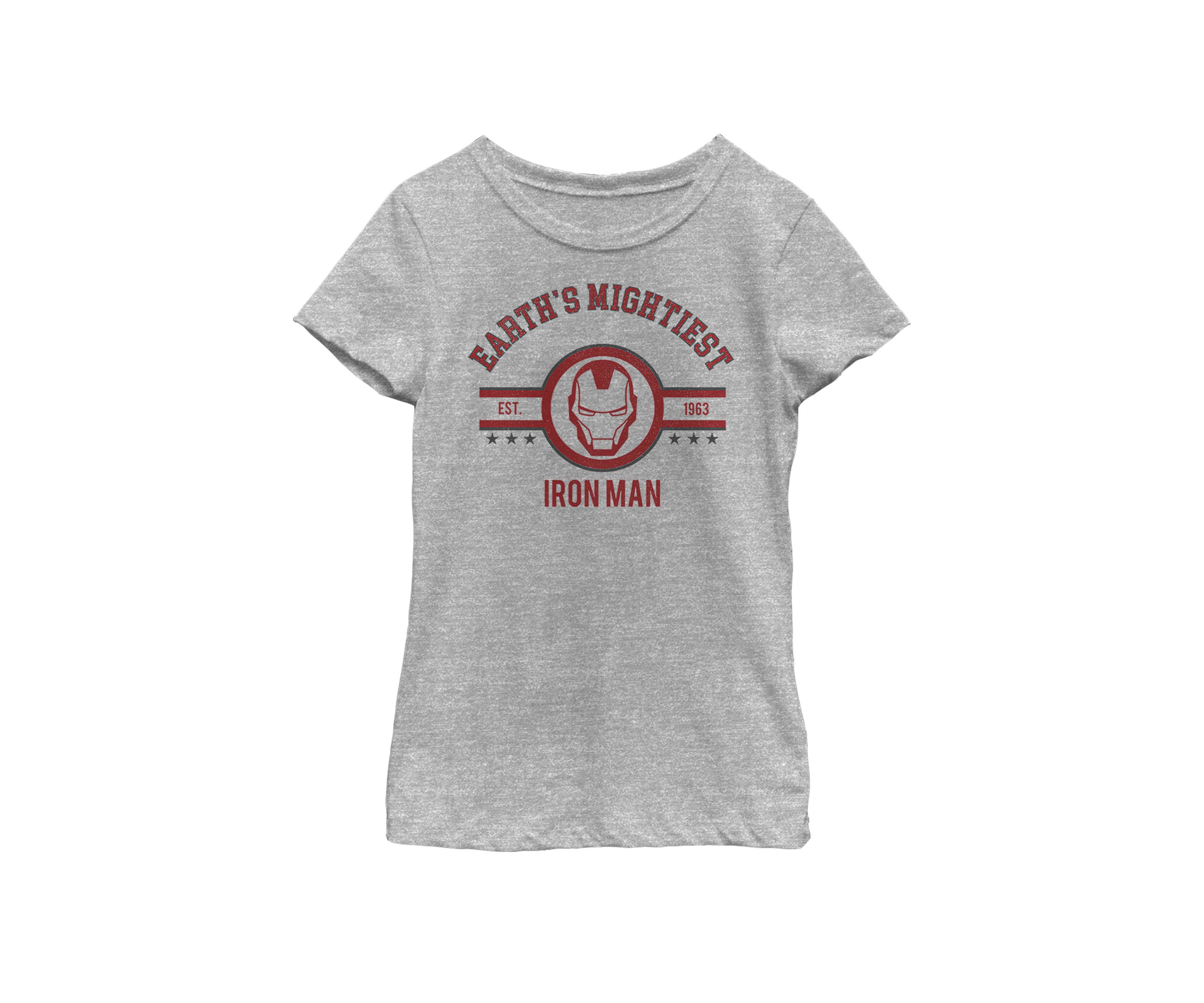 Girls Iron Man Earths Mightiest Short Sleeve Graphic T-Shirt