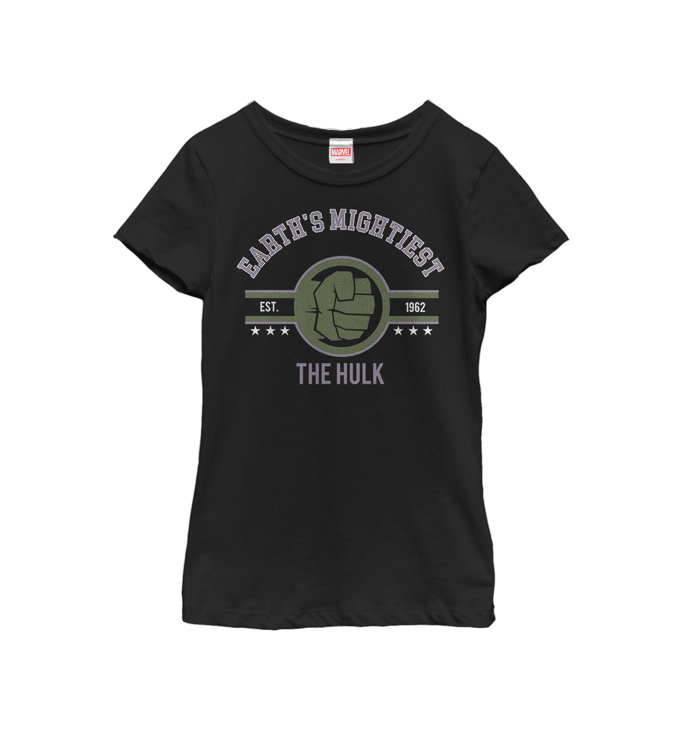 Girls The Hulk Earths Mightiest Short Sleeve Graphic T-Shirt