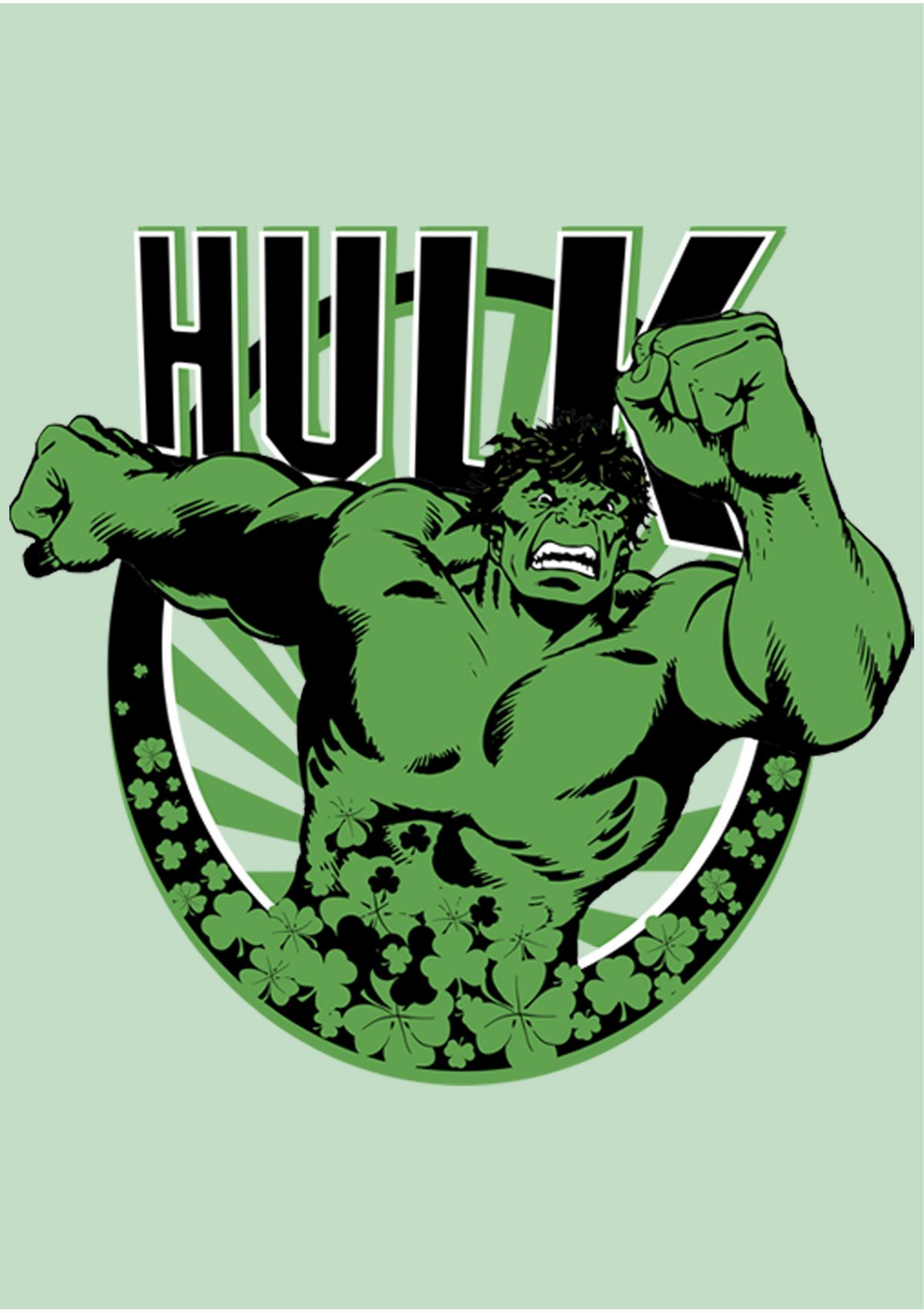 Girls 46x Marvel Hulk Luck Graphic Top