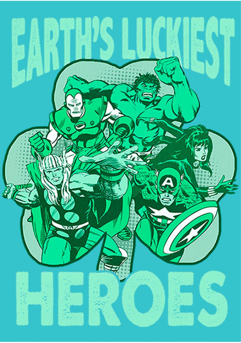 Girls 46x Marvel Luck of the Hero Graphic Top