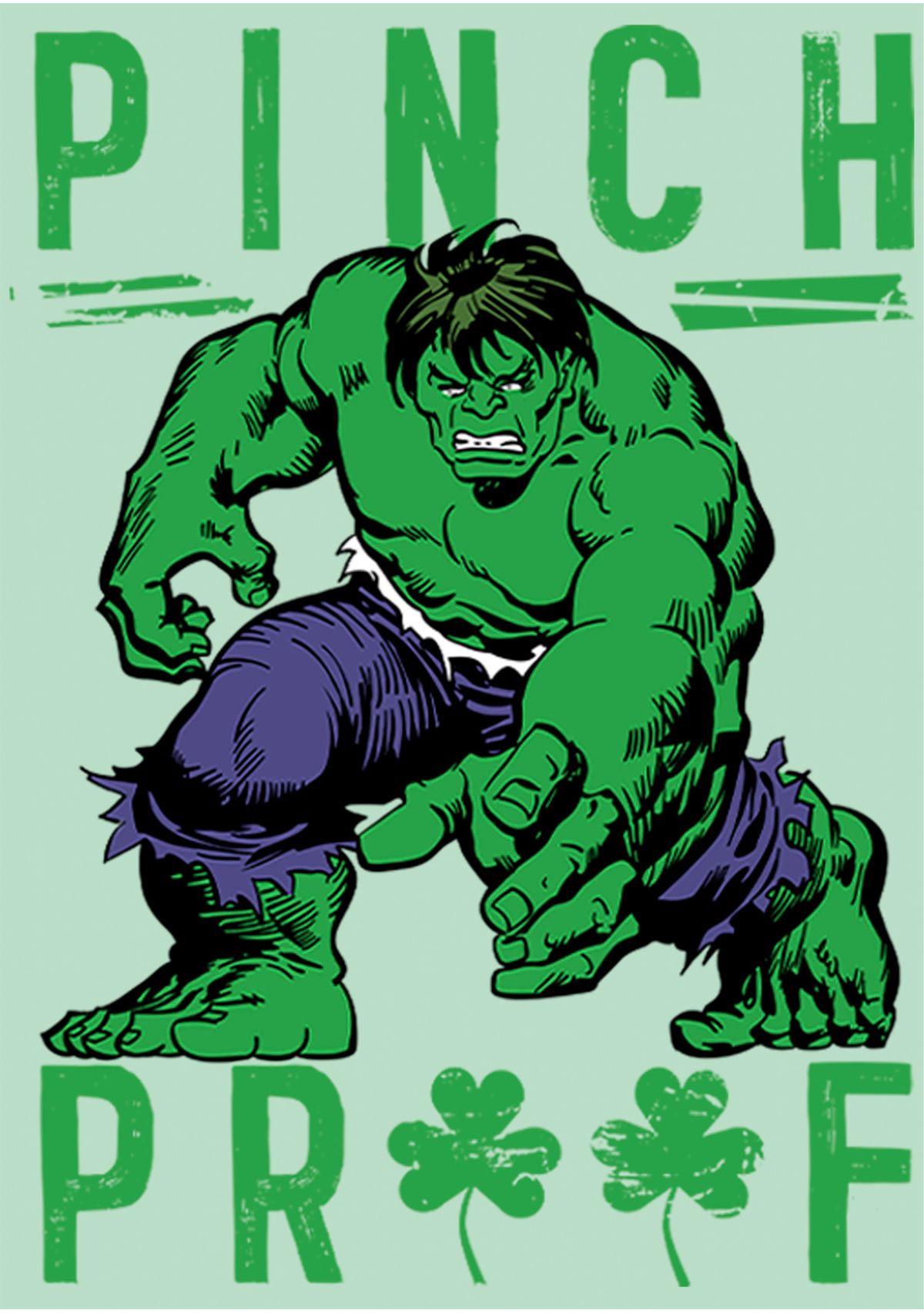 Girls 46x Marvel Green Pinch Graphic Top