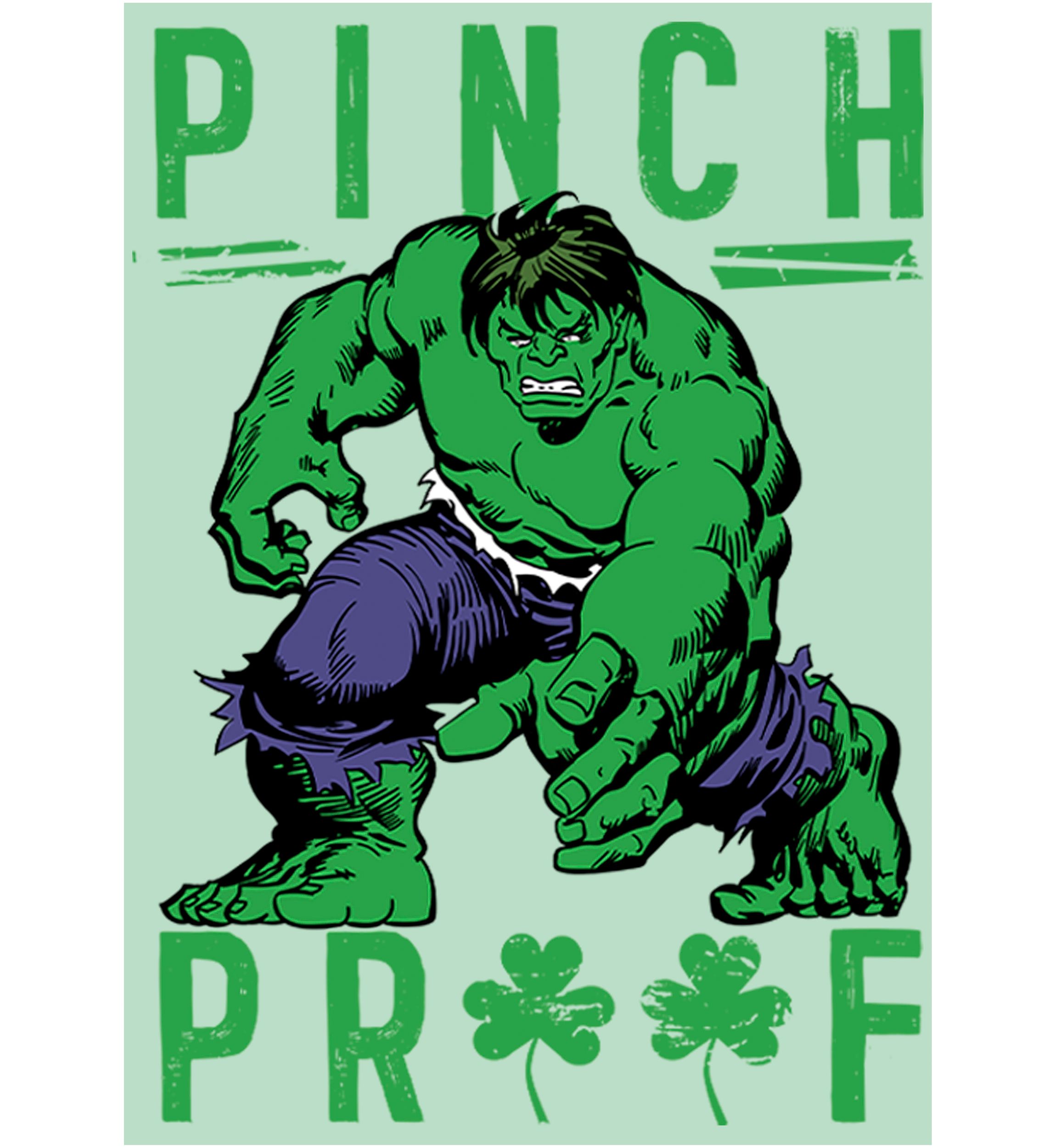 Girls 46x Marvel Green Pinch Graphic Top