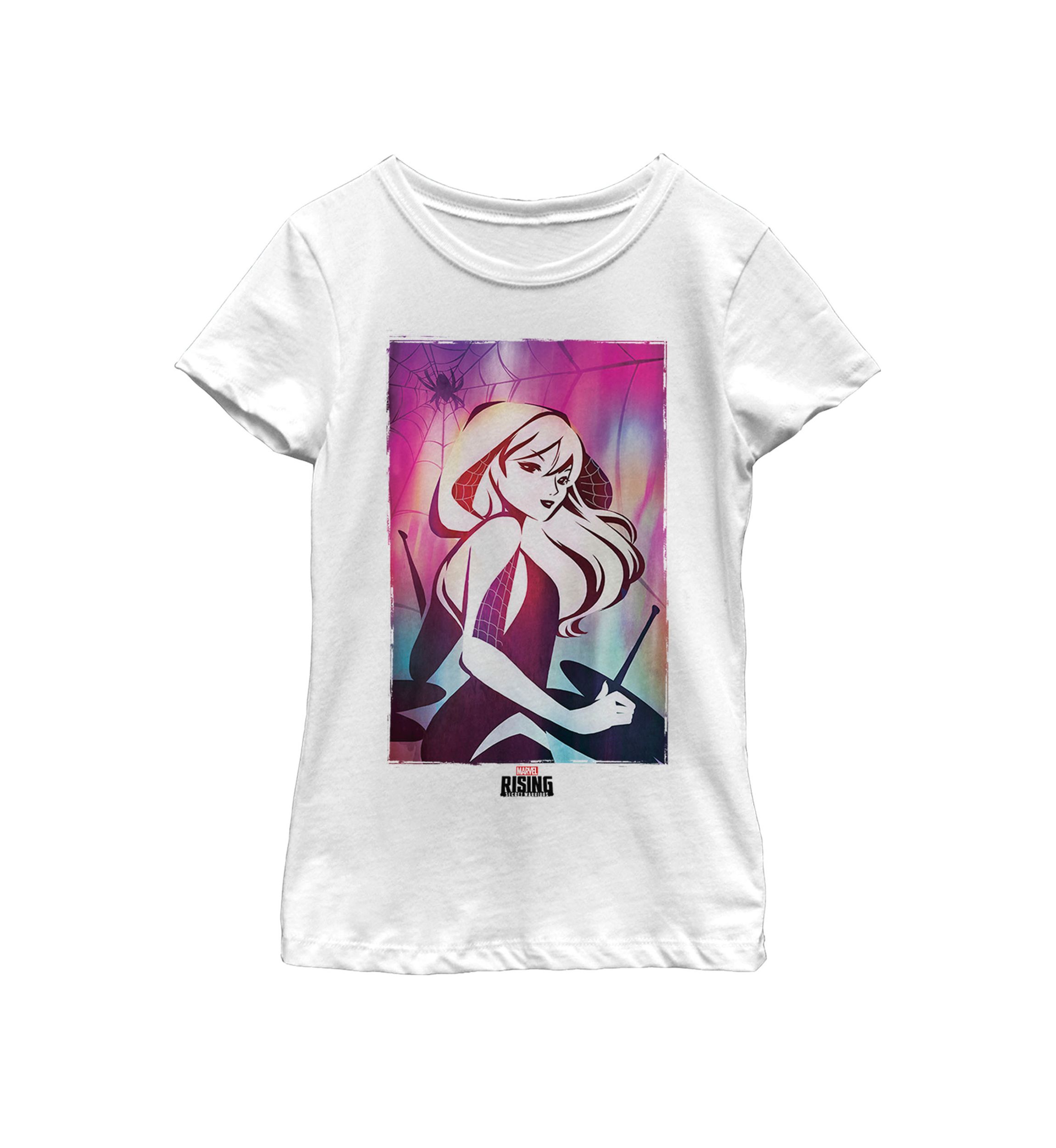 Girls 7-16 Ghospider Water Color Grade Short Sleeve Graphic T-Shirt