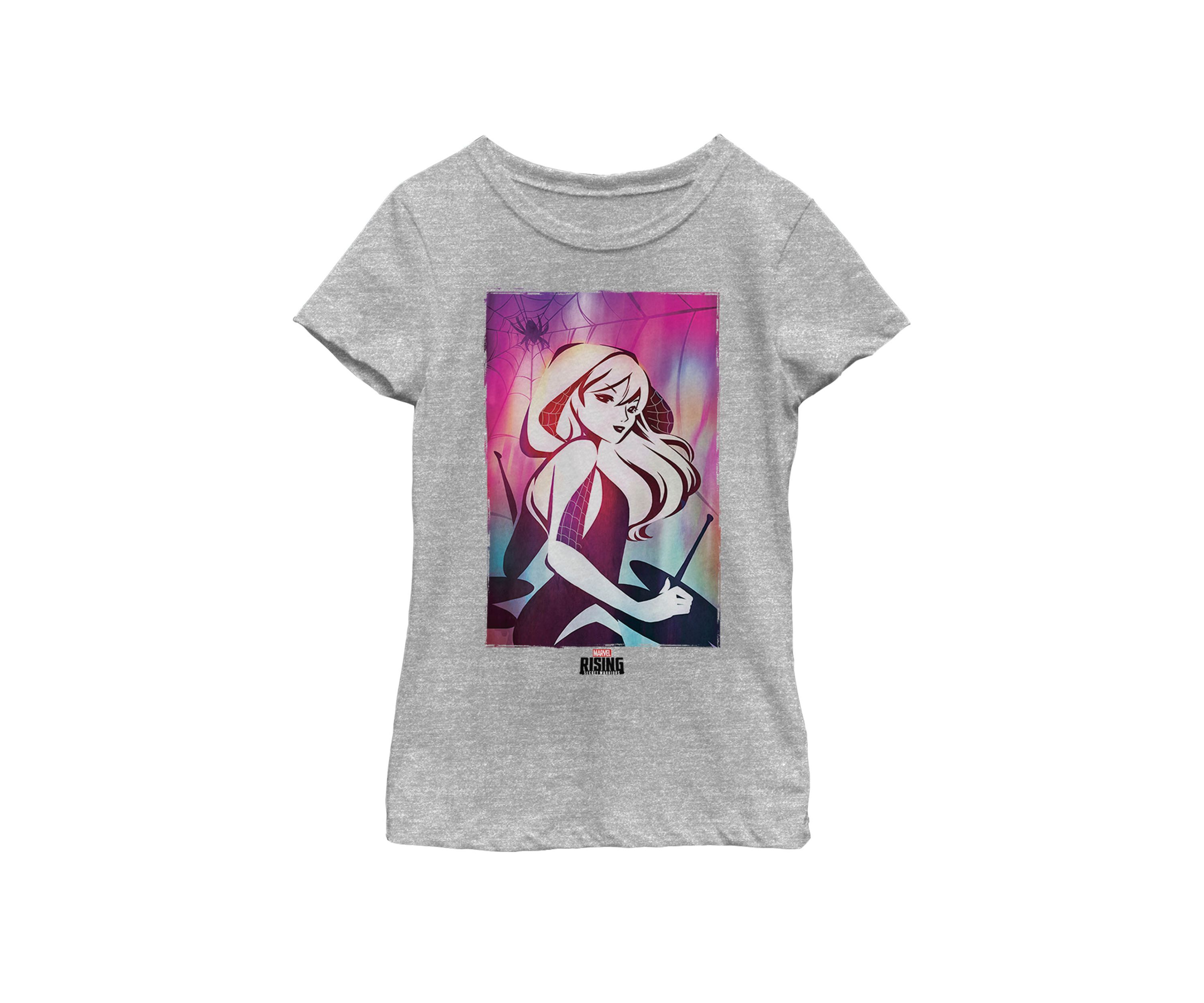 Girls Ghospider Water Color Grade Short Sleeve Graphic T-Shirt
