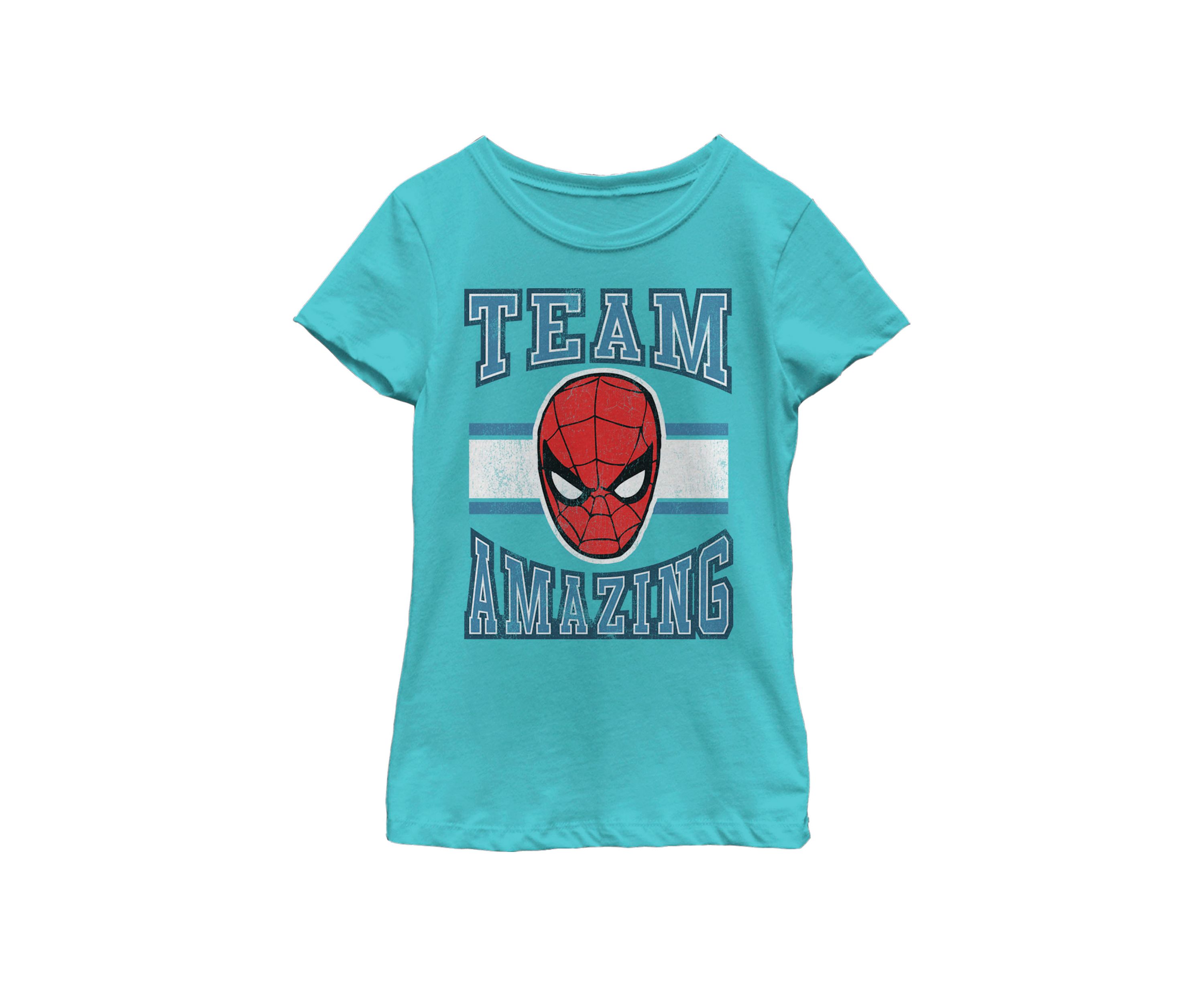 Girls Classic Team Amazing Spider-Man Short Sleeve Graphic T-Shirt