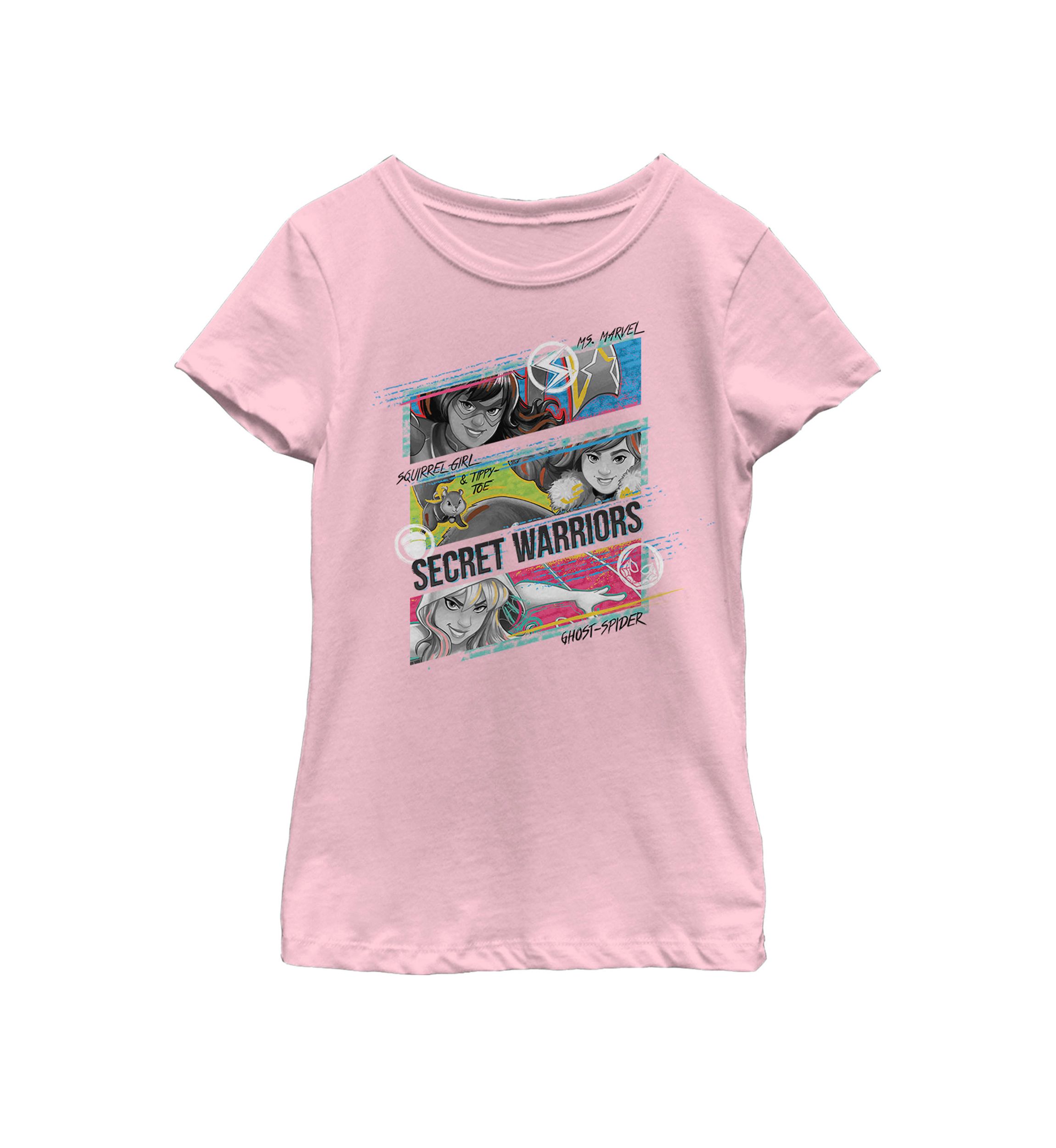 Girls Secret Warrior Girls Action Face Shot Short Sleeve Graphic T-Shirt