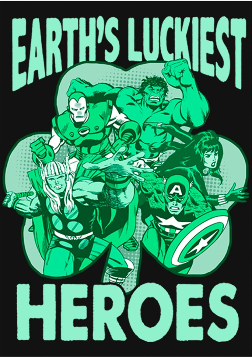Girls 46x Marvel Luck of the Hero Graphic Top