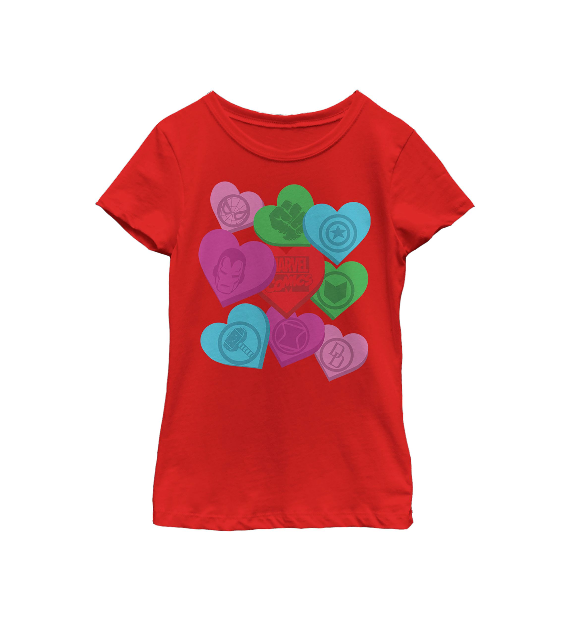 Girls 4-6x Candy Hearts Top
