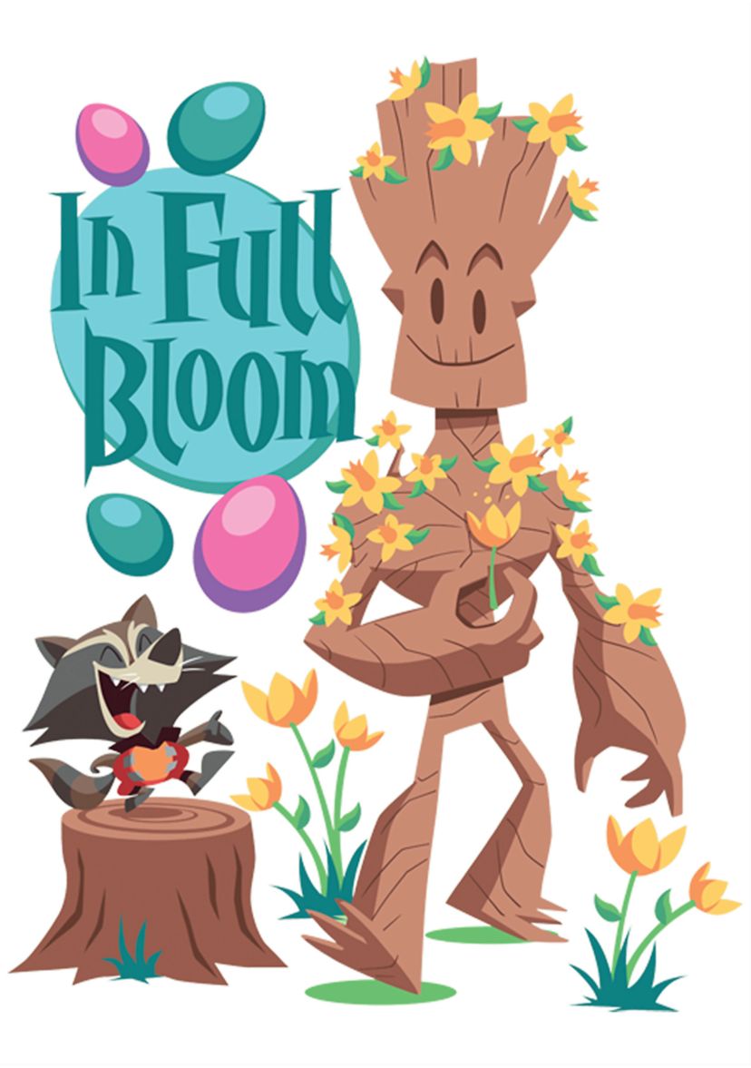 Girls 4-6x Groot Bloom Graphic T-Shirt
