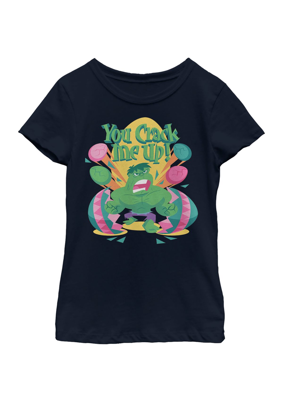 Girls 4-6x Hulk Crack Graphic T-Shirt