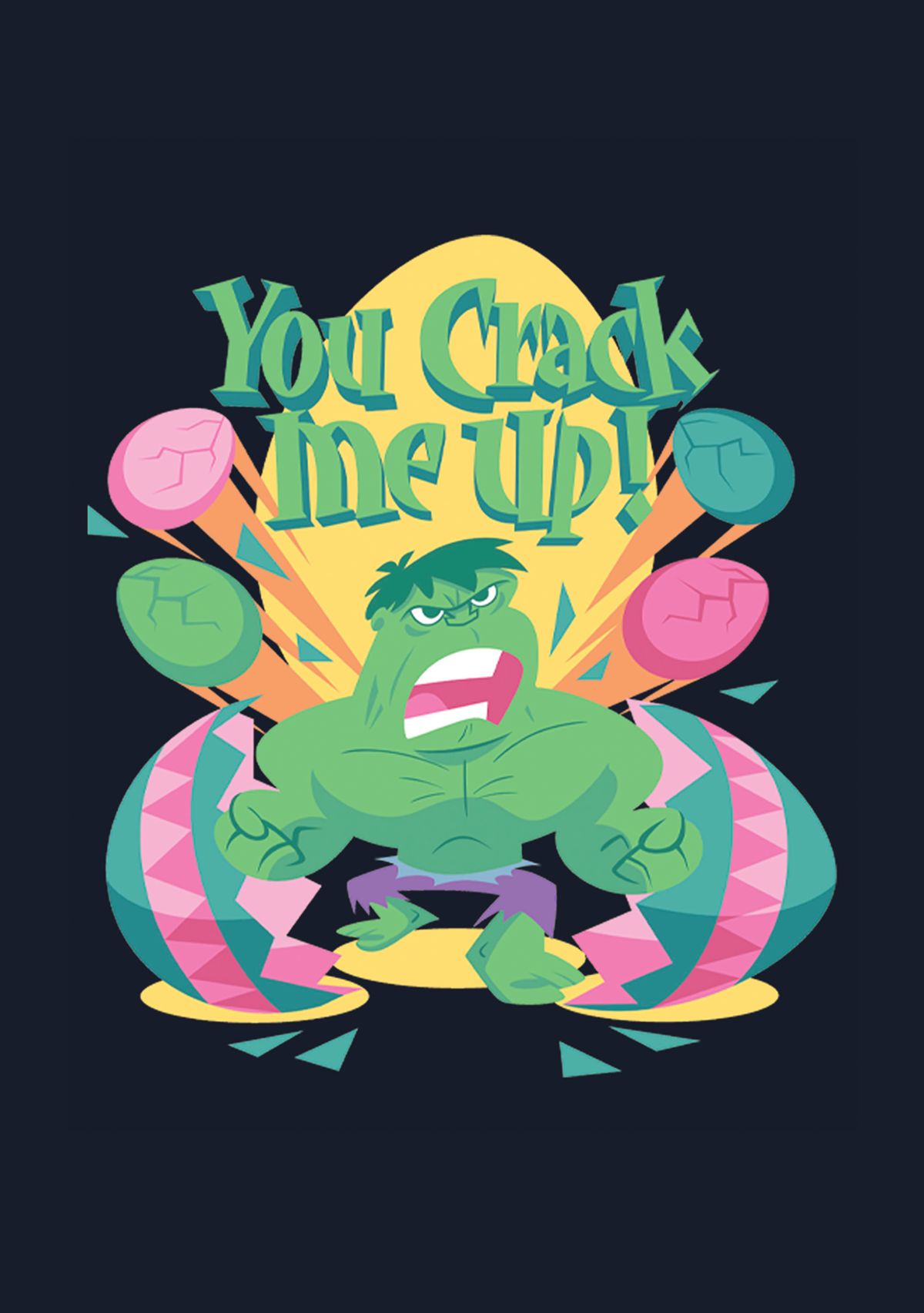 Girls 4-6x Hulk Crack Graphic T-Shirt