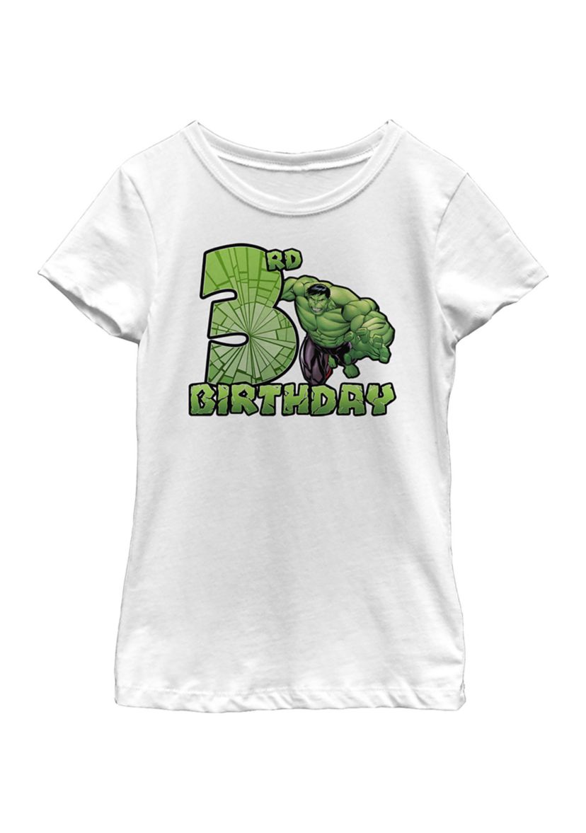 Girls 46x Marvel Smash 3rd Bday Graphic Top