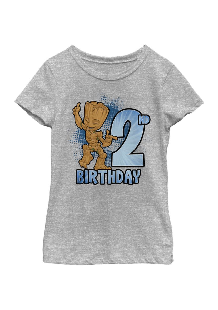 Girls 46x Marvel Groot 2nd Bday Graphic Top