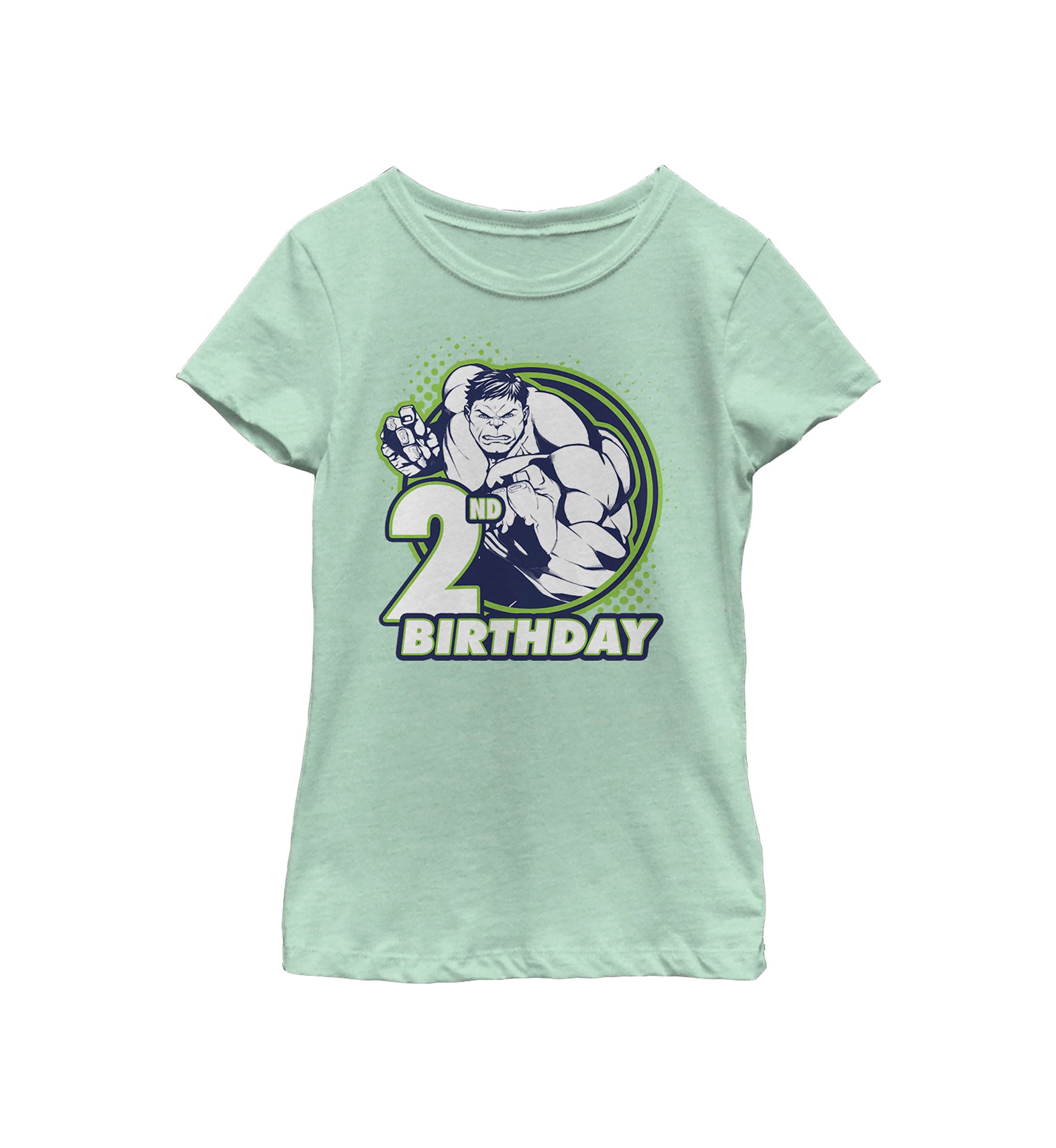 Girls 46x Marvel Hulk 2nd Badge Graphic Top