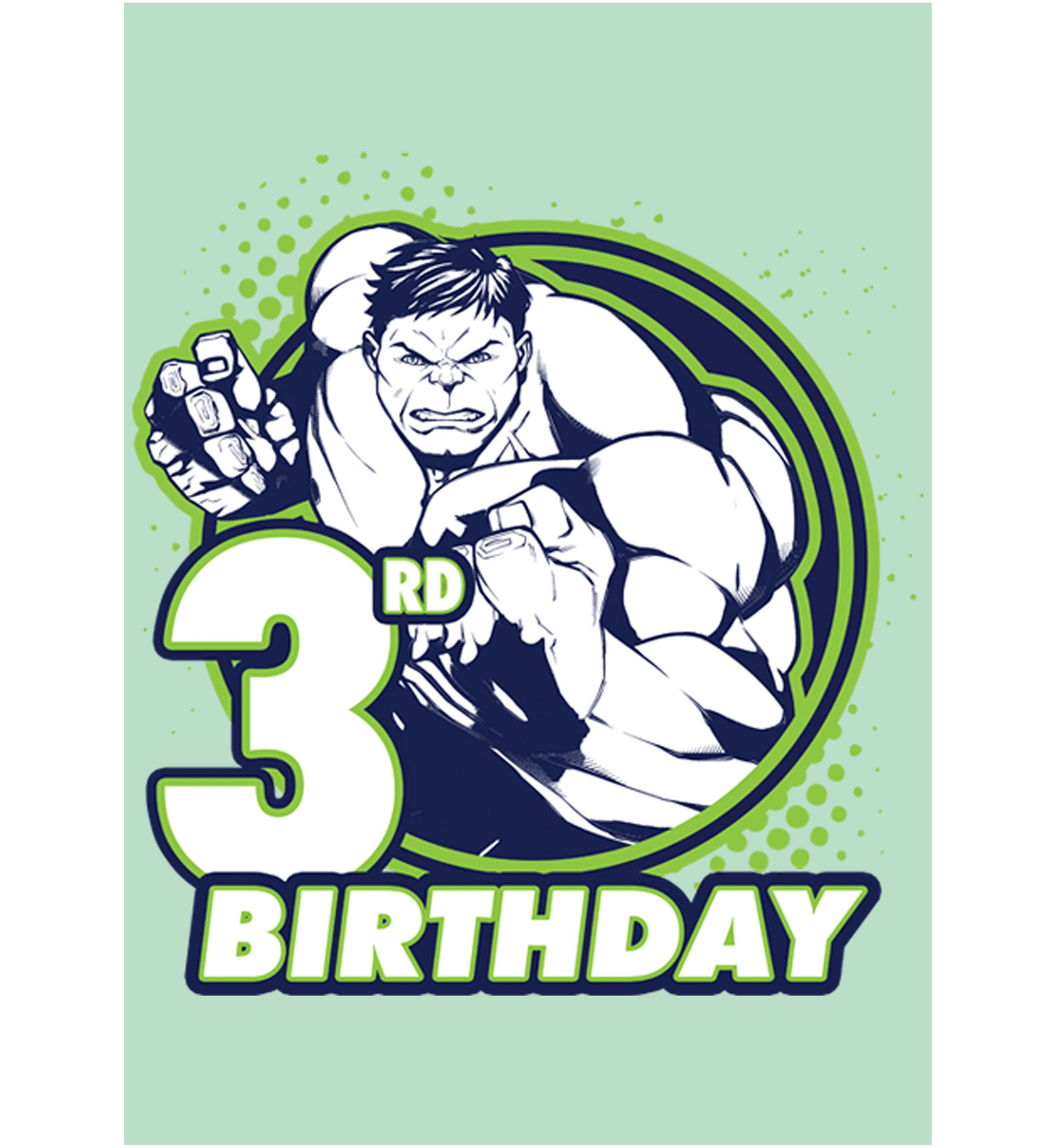 Girls 46x Marvel Hulk 3rd Badge Graphic Top