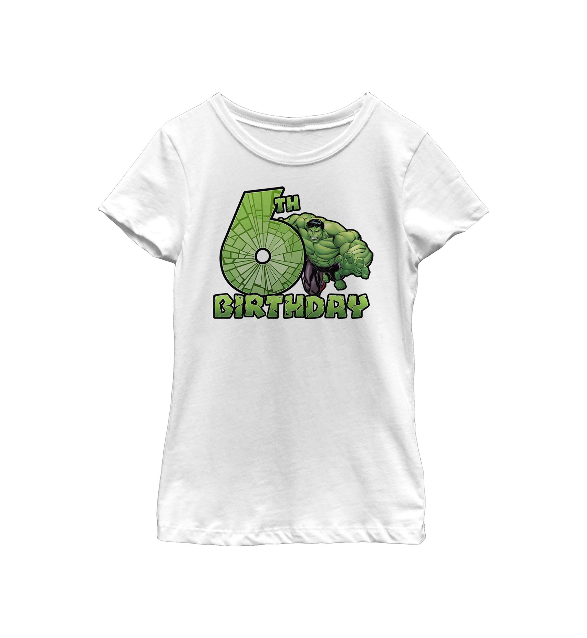 Girls 46x Marvel Smash 6th Bday Graphic Top