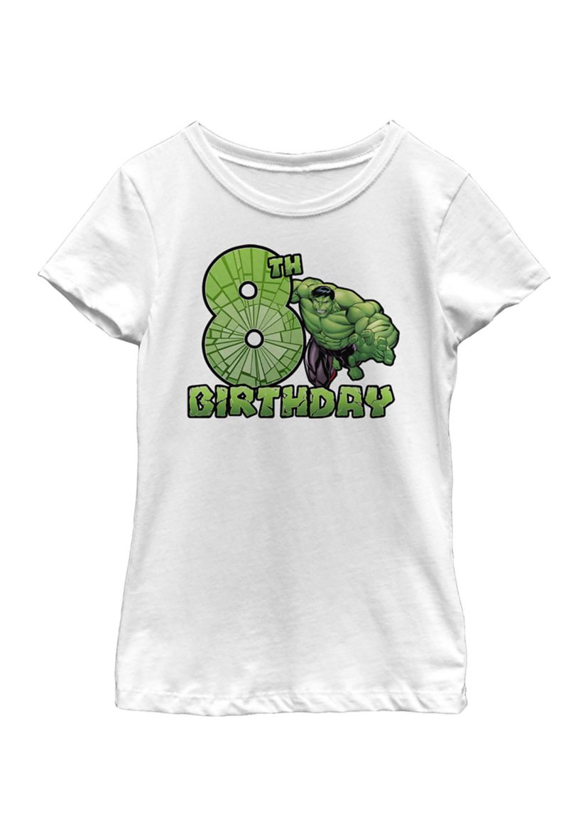 Girls 46x Marvel Smash 8th Bday Graphic Top