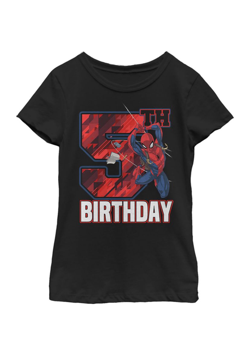 Girls 46x Marvel Swinging Five Graphic Top