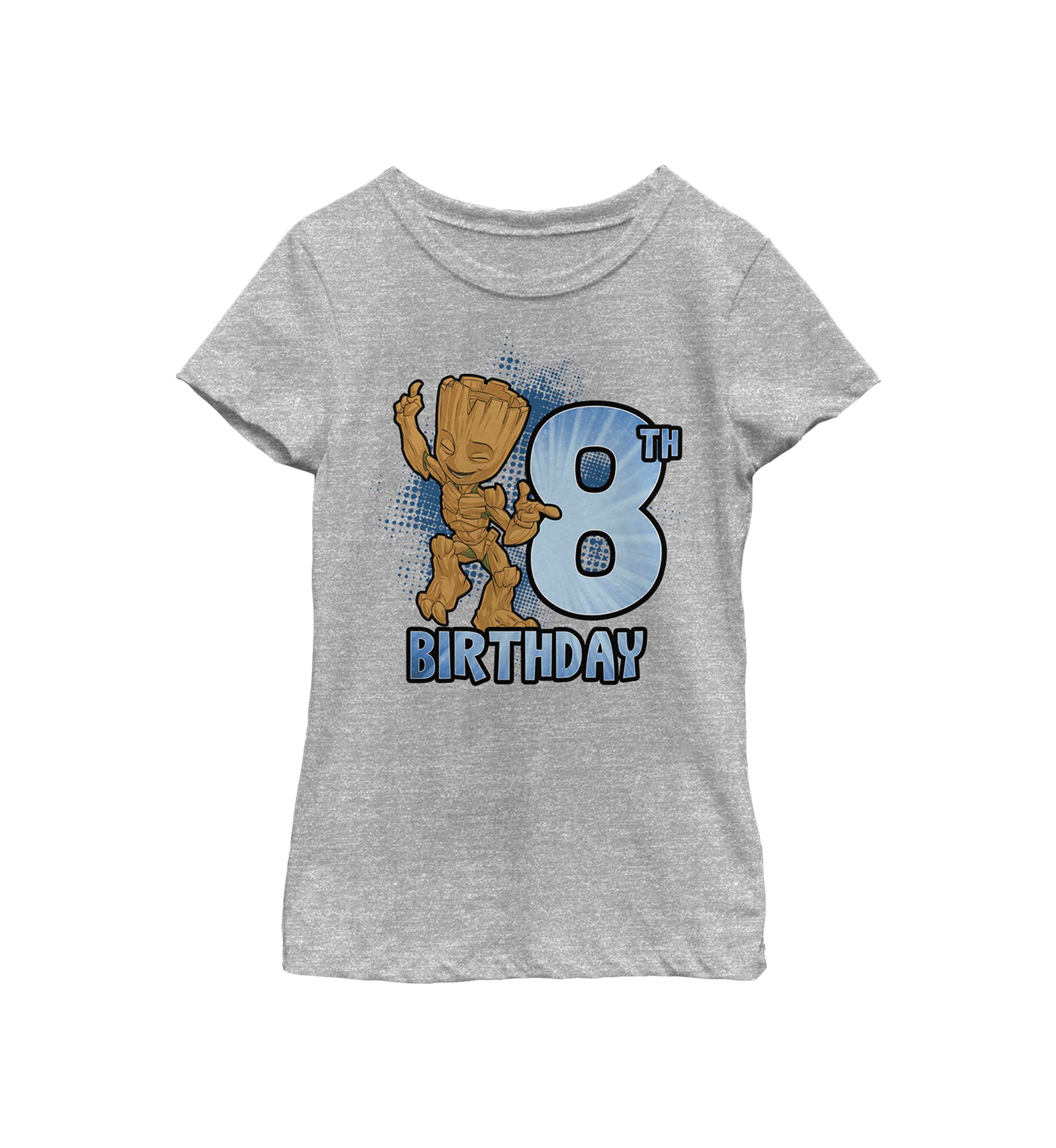 Girls 46x Marvel Groot 8th Bday Graphic Top