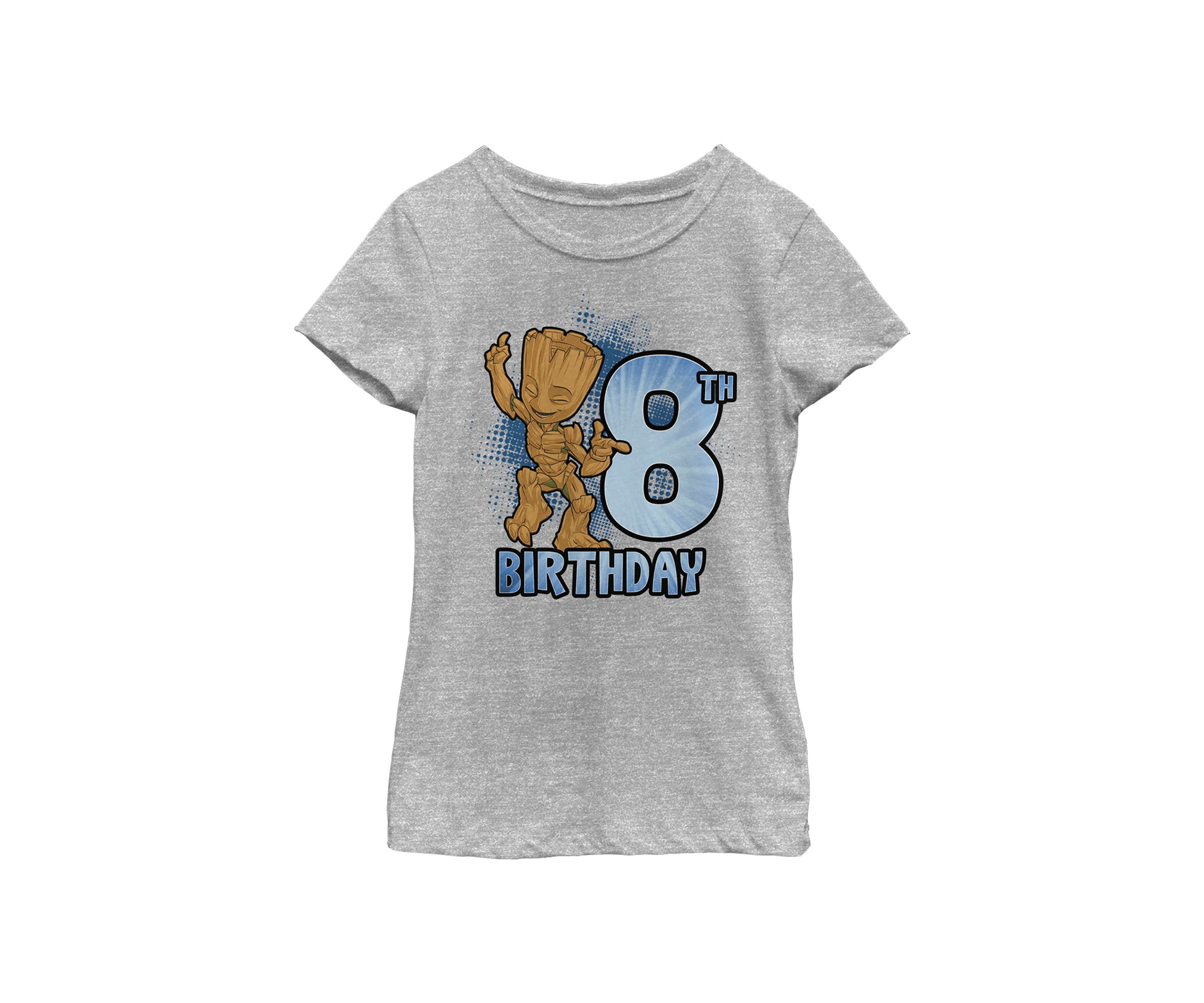 Girls 46x Marvel Groot 8th Bday Graphic Top