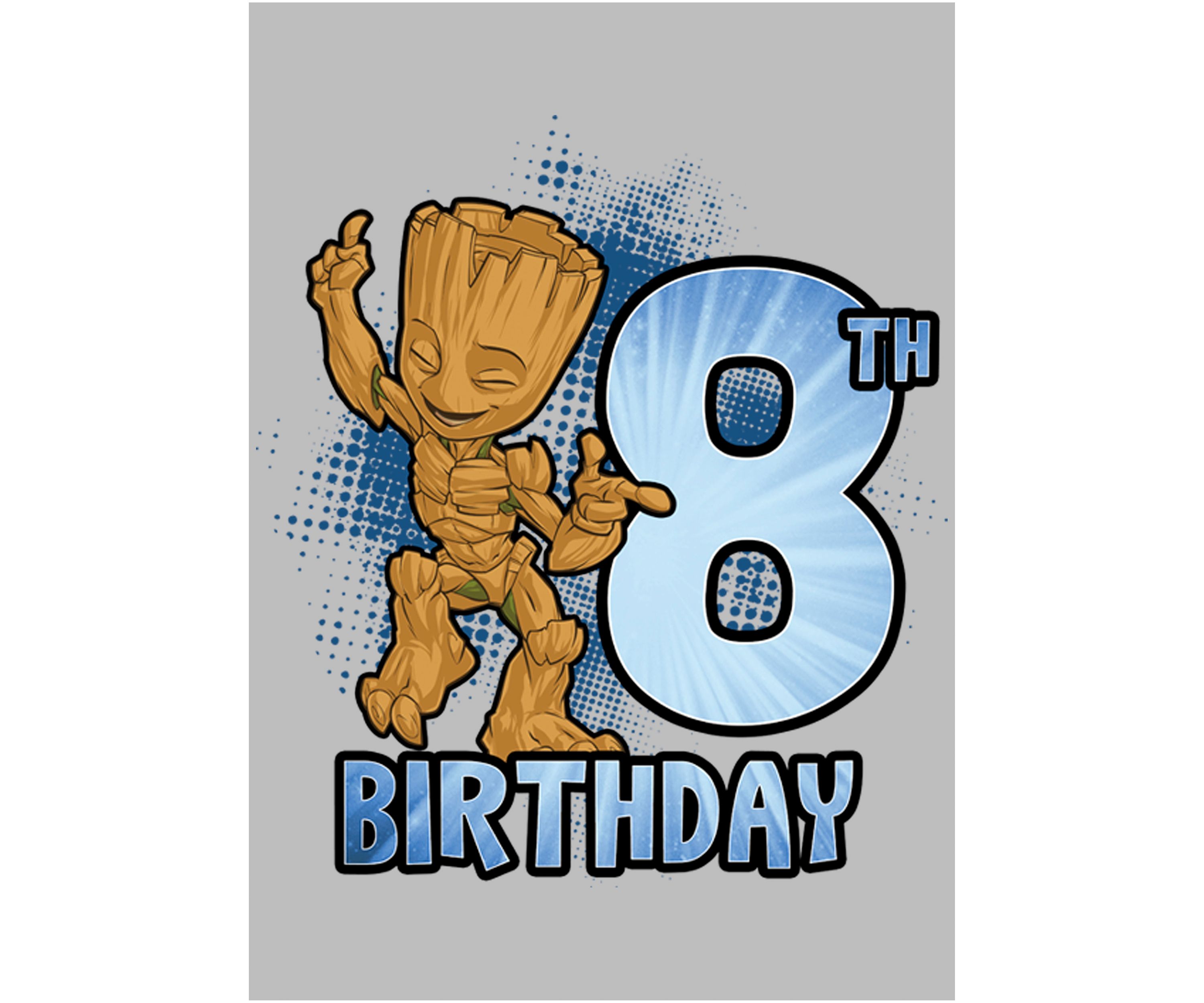 Girls 46x Marvel Groot 8th Bday Graphic Top