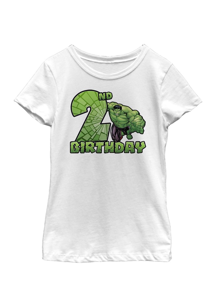 Girls 46x Marvel Smash 2nd Bday Graphic Top