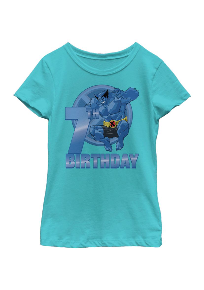 Girls 46x Marvel 7th Beast Birthday Graphic Top