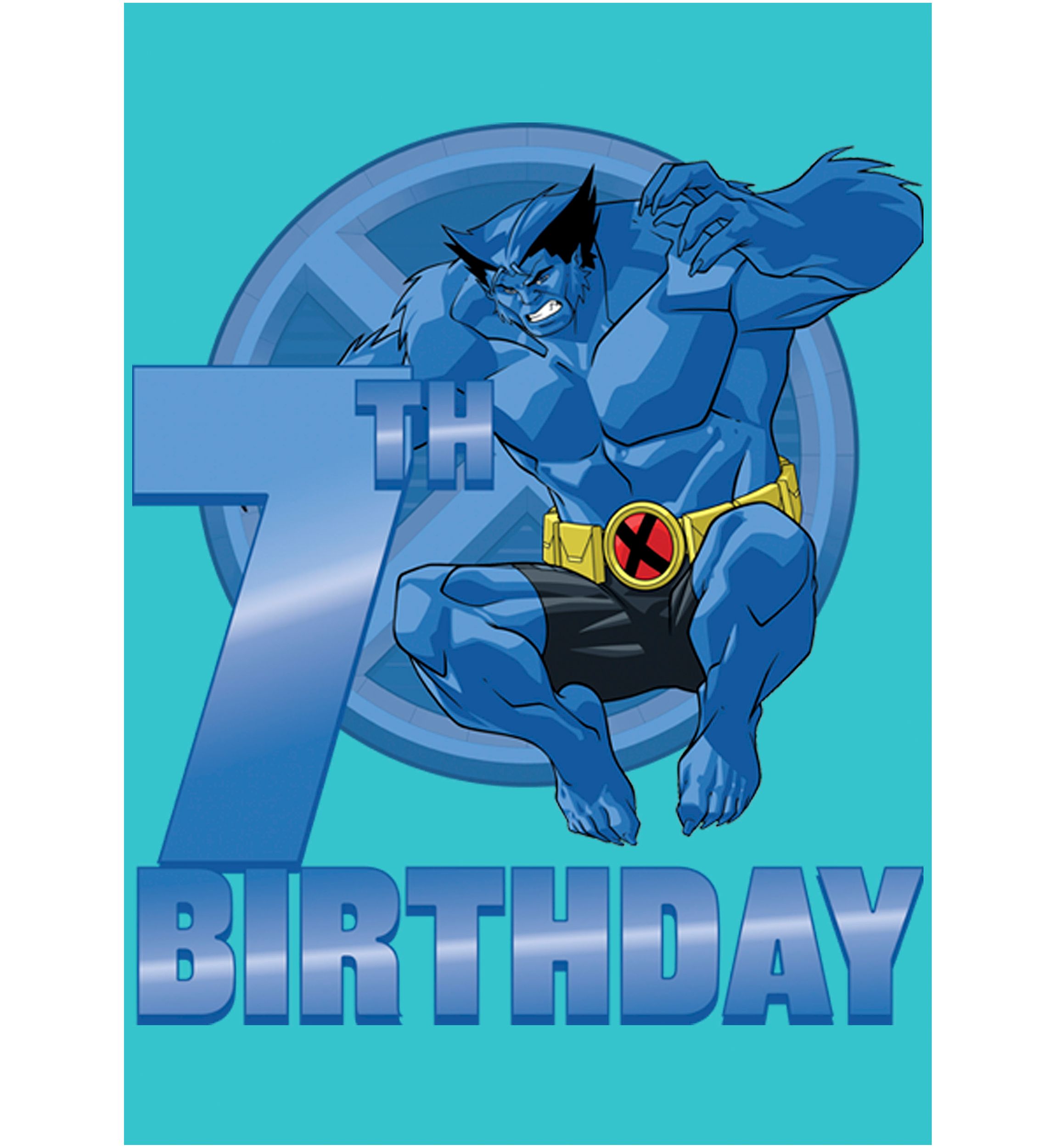 Girls 46x Marvel 7th Beast Birthday Graphic Top