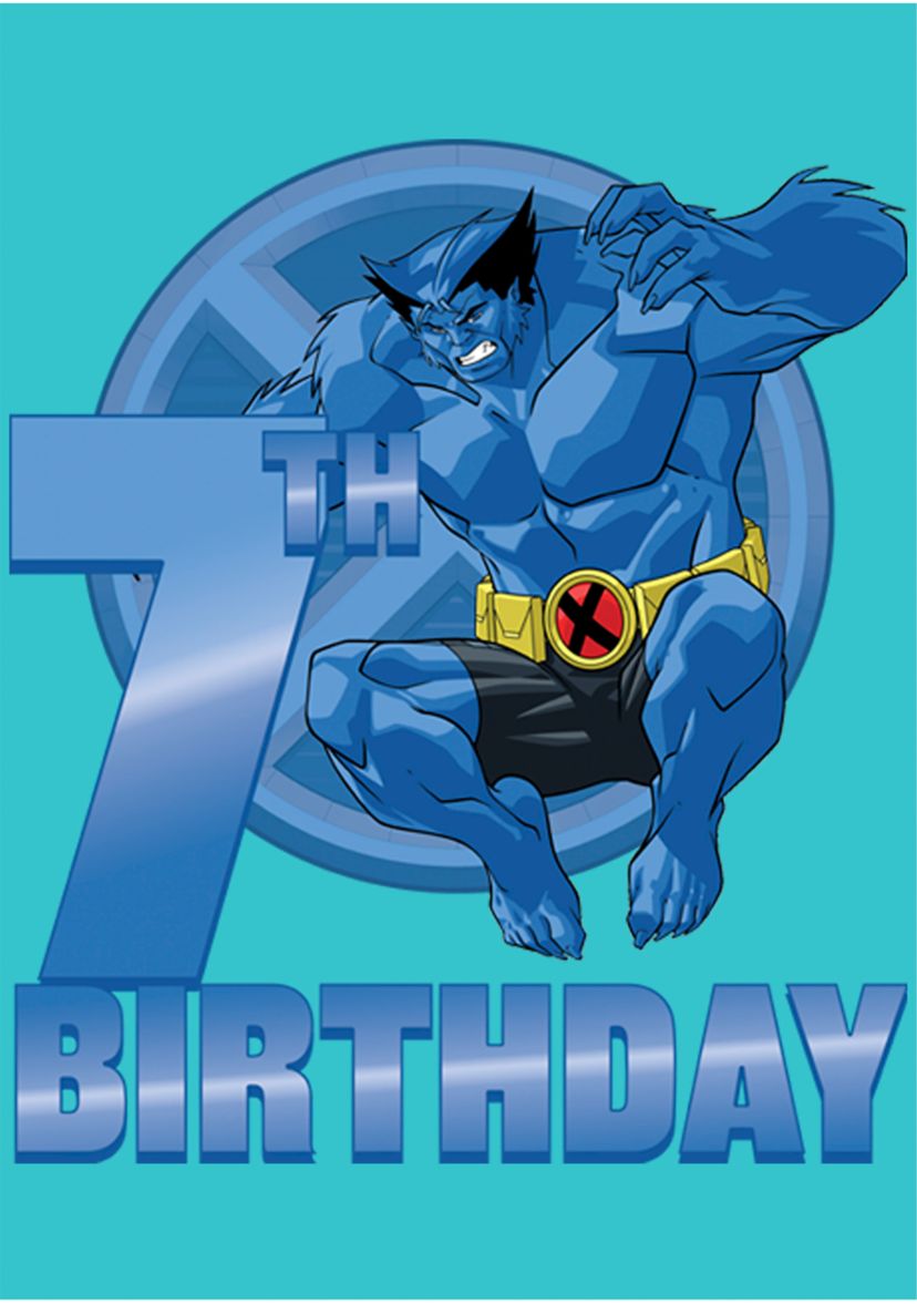 Girls 46x Marvel 7th Beast Birthday Graphic Top